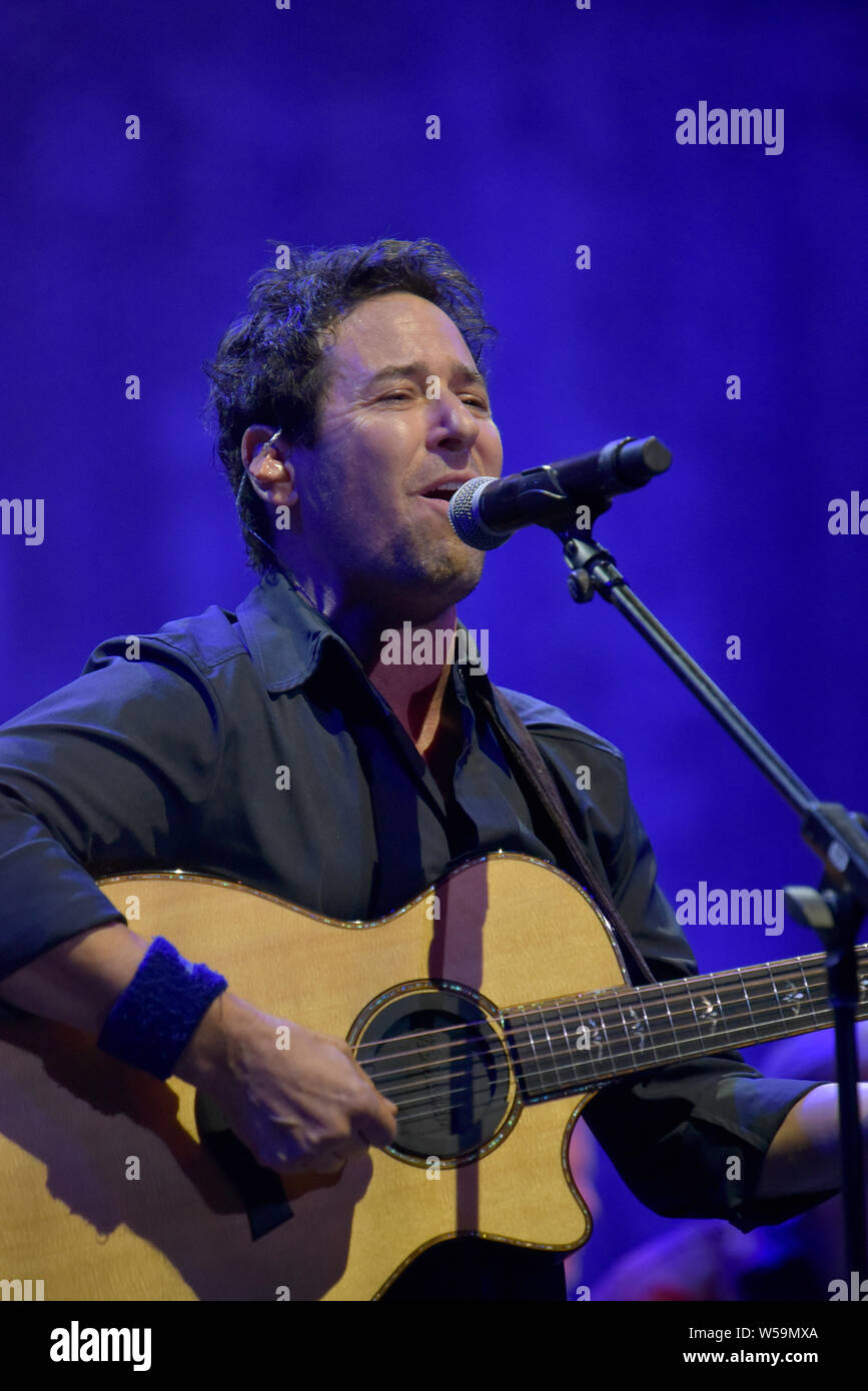 LOS ANGELES, CALIFORNIA - JULY 03: Actor/musician Rob Morrow performs onstage during the California Saga 2 Benefit Concert at Ace Hotel on July 03, 20 Stock Photo