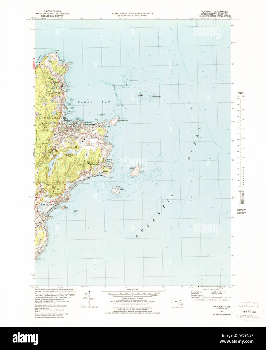 Map of rockport massachusetts hi-res stock photography and images - Alamy