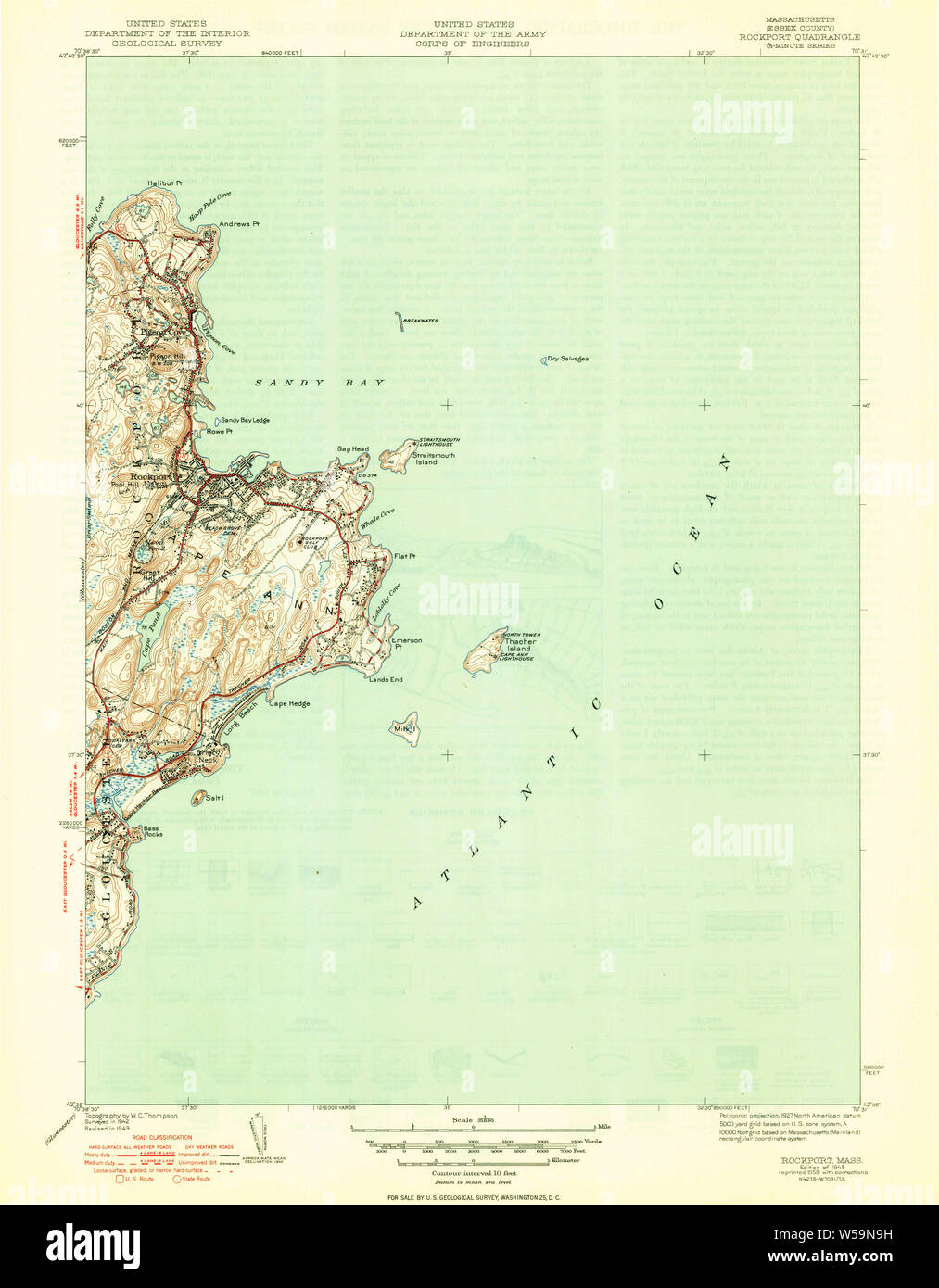 Map of rockport massachusetts hires stock photography and images Alamy