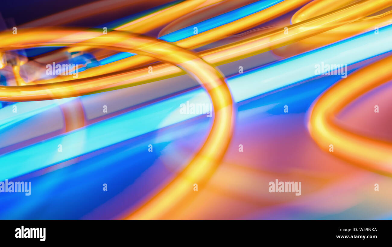 Blurred neon lighting hi-res stock photography and images - Alamy