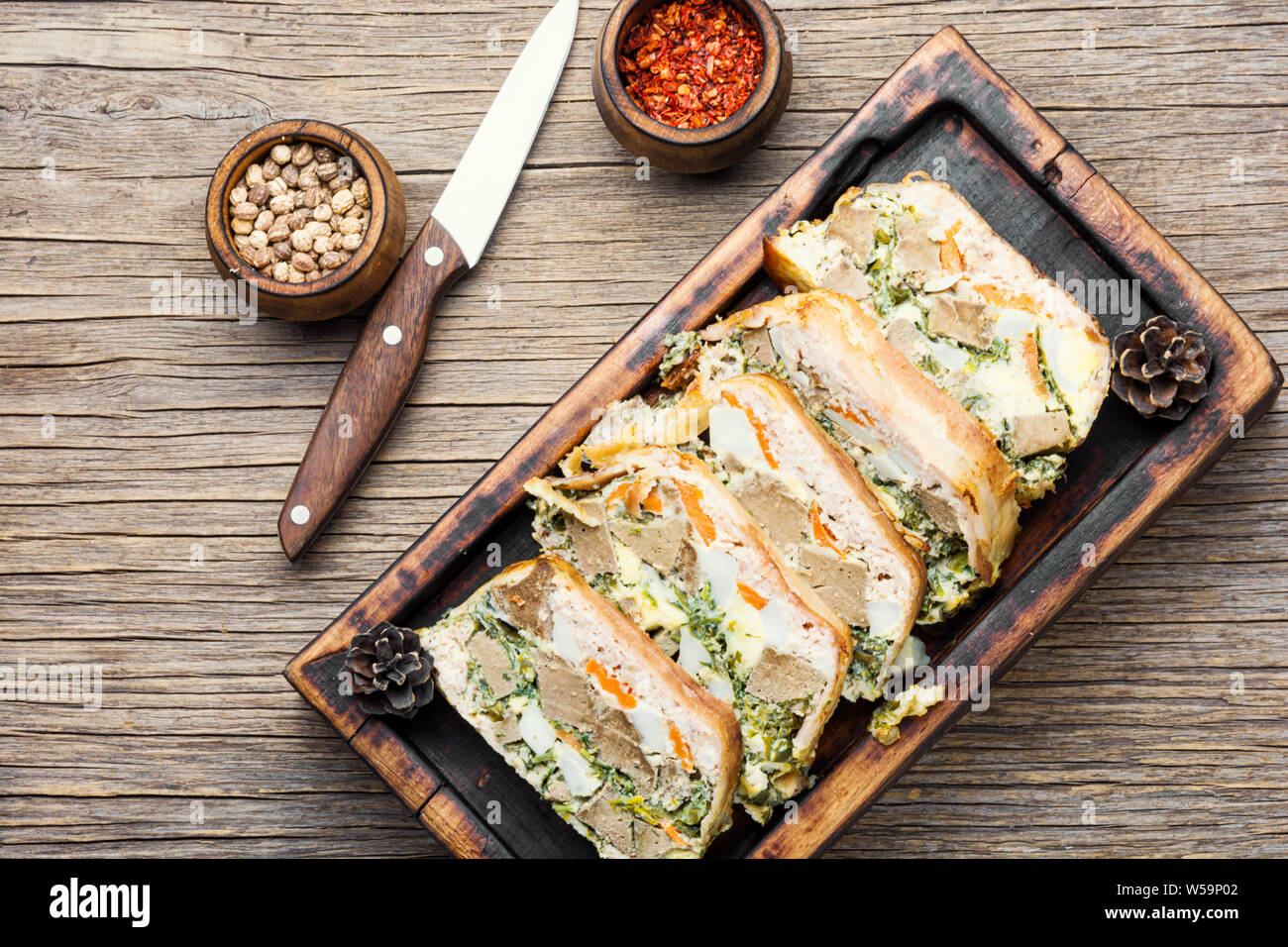 Homemade traditional french beef liver terrine.French cuisine Stock Photo Alamy