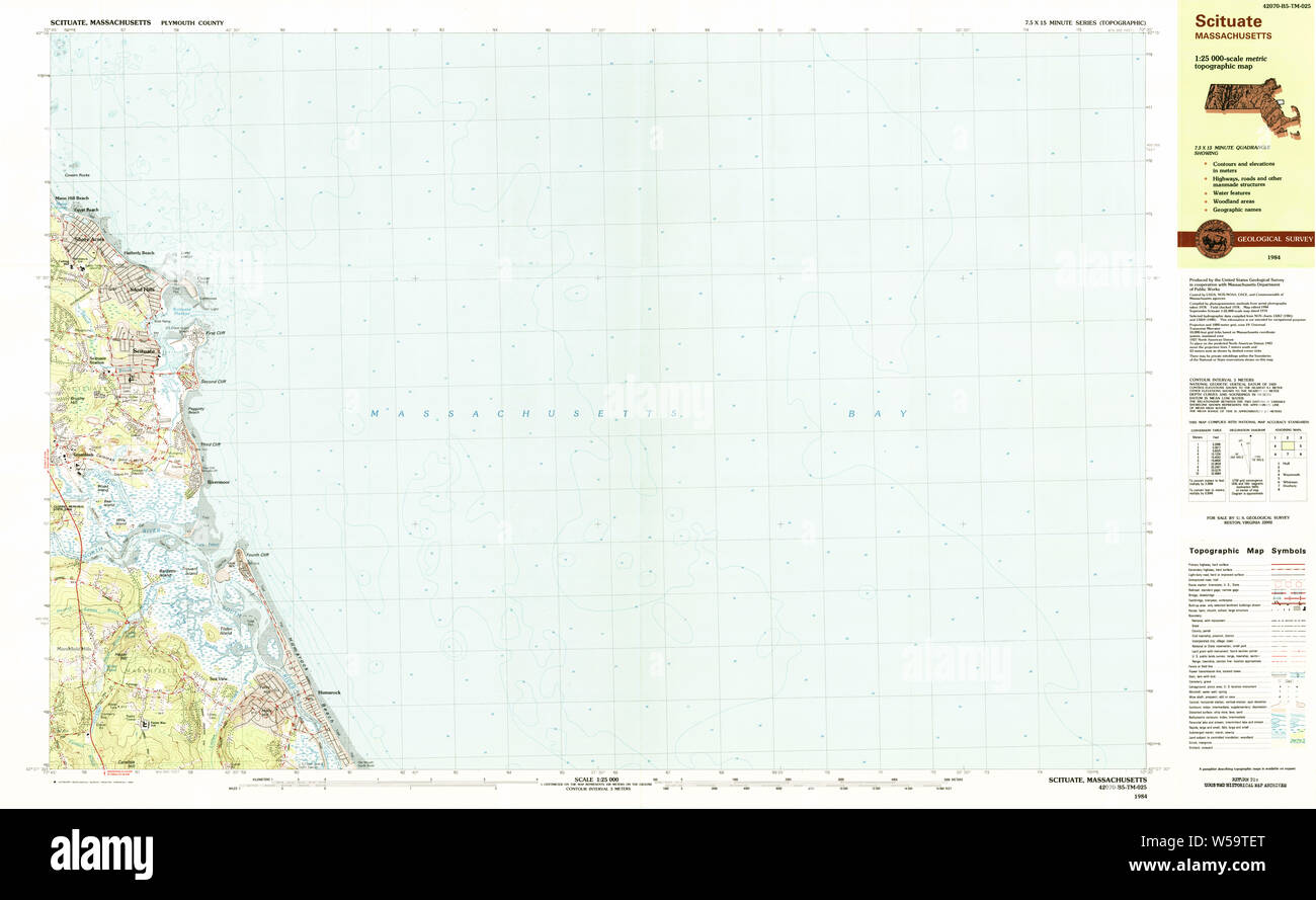 Scituate massachusetts map hires stock photography and images Alamy