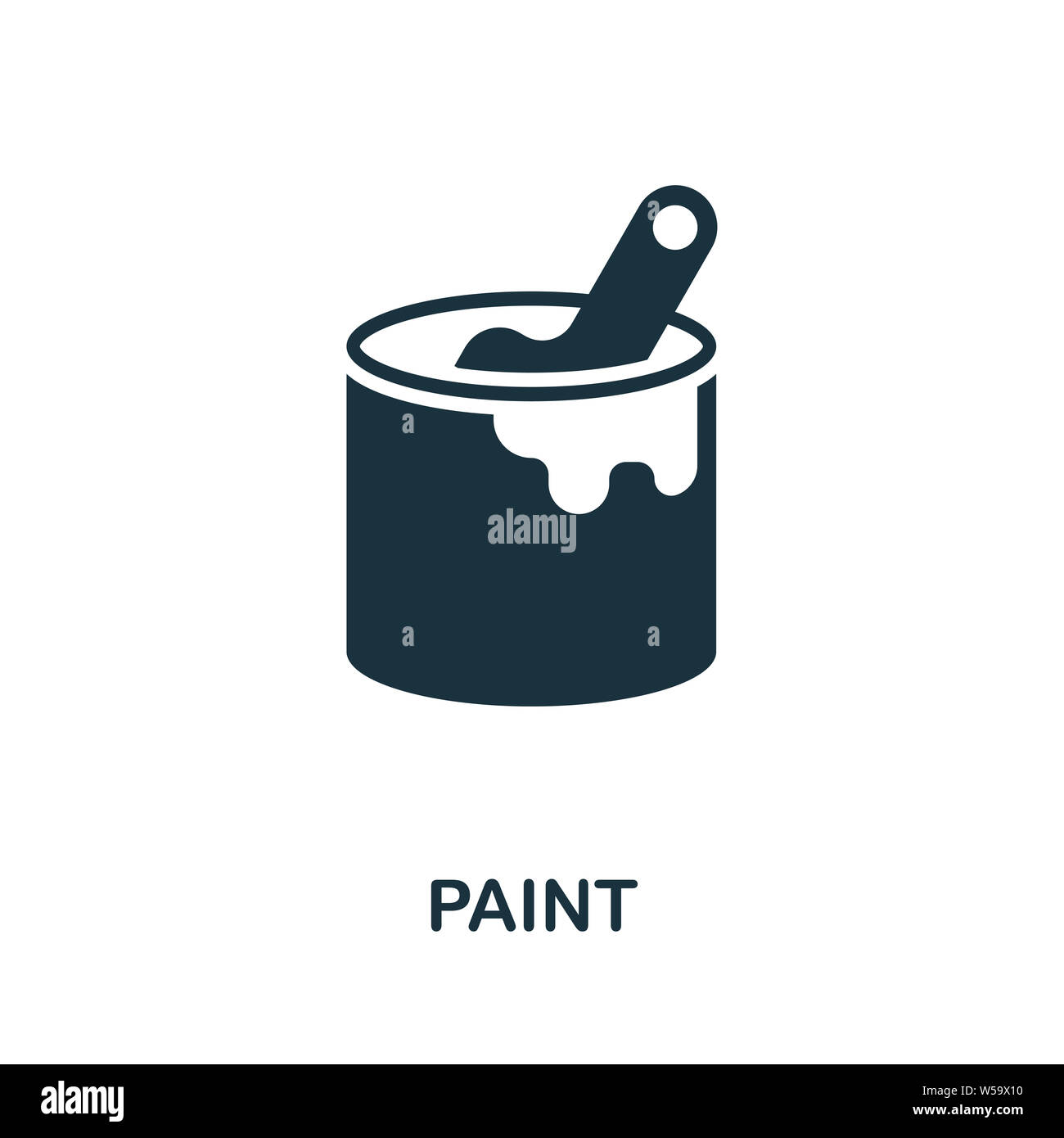 Paint icon symbol. Creative sign from construction tools icons
