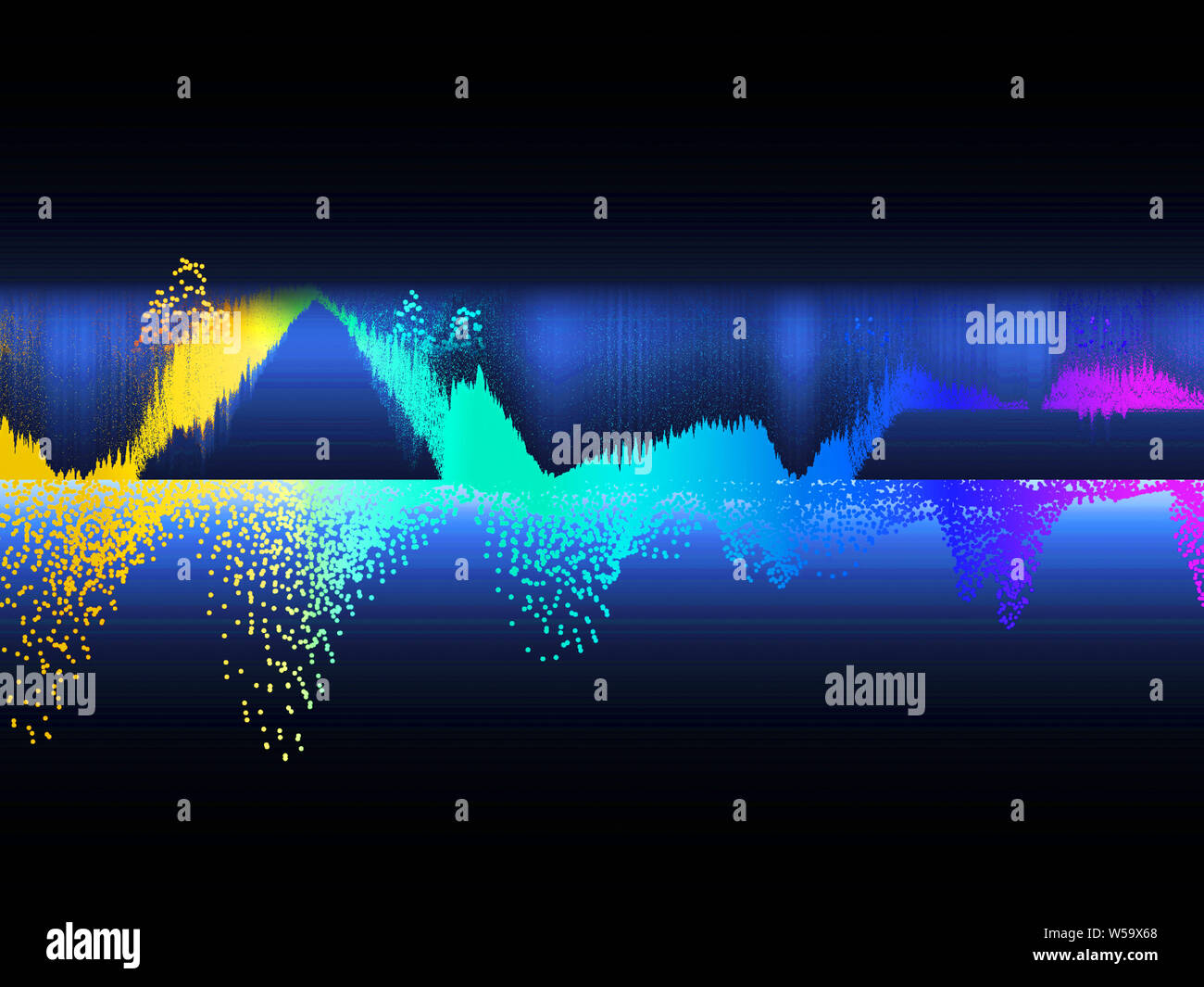 Music abstract color background. Equalizer showing sound wave ...