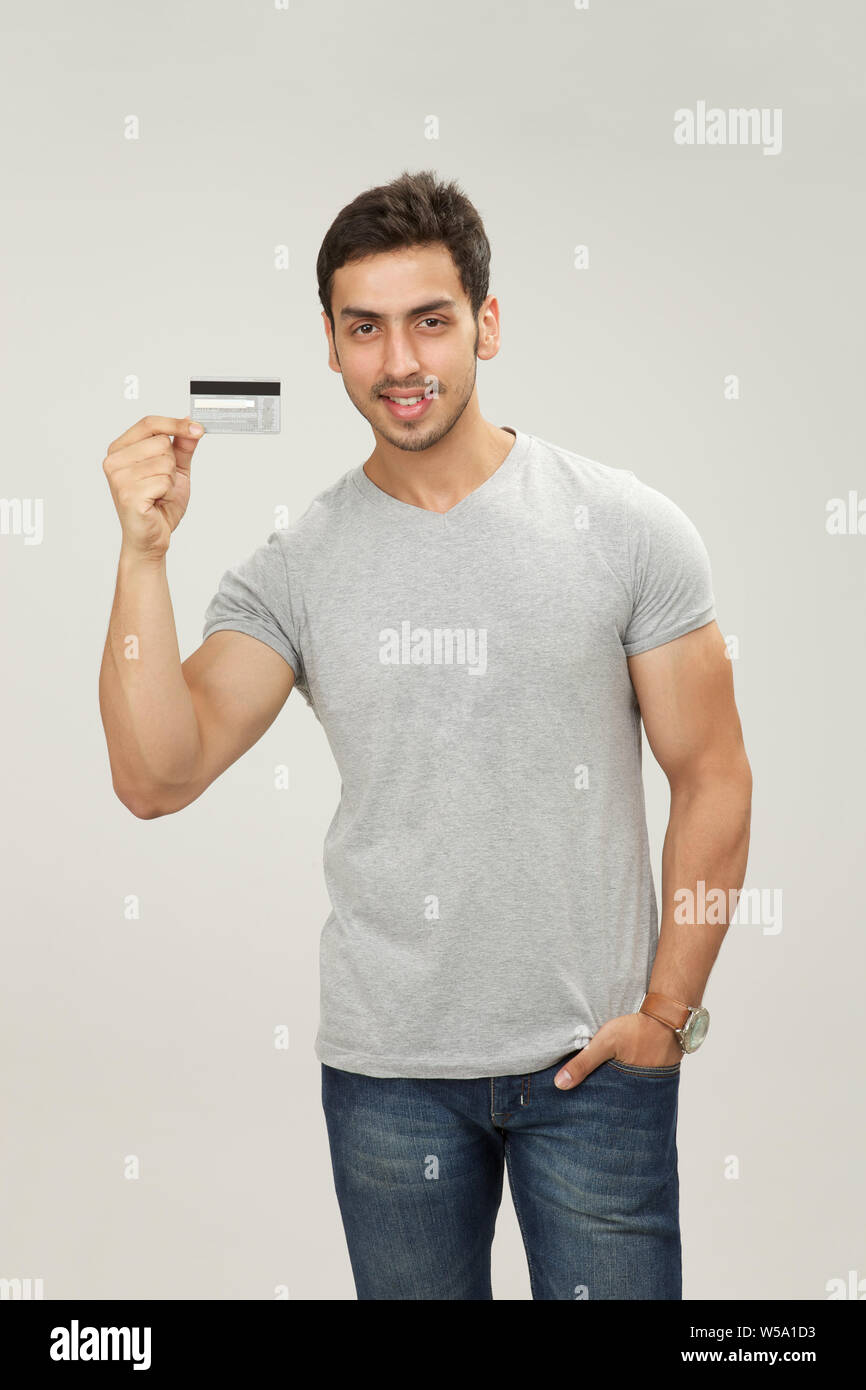 Man smiling showing hands hi-res stock photography and images - Alamy