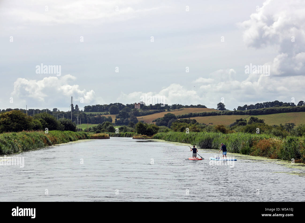 Paddle boarding on the Exeter Canal, Europe’s oldest working ship canal