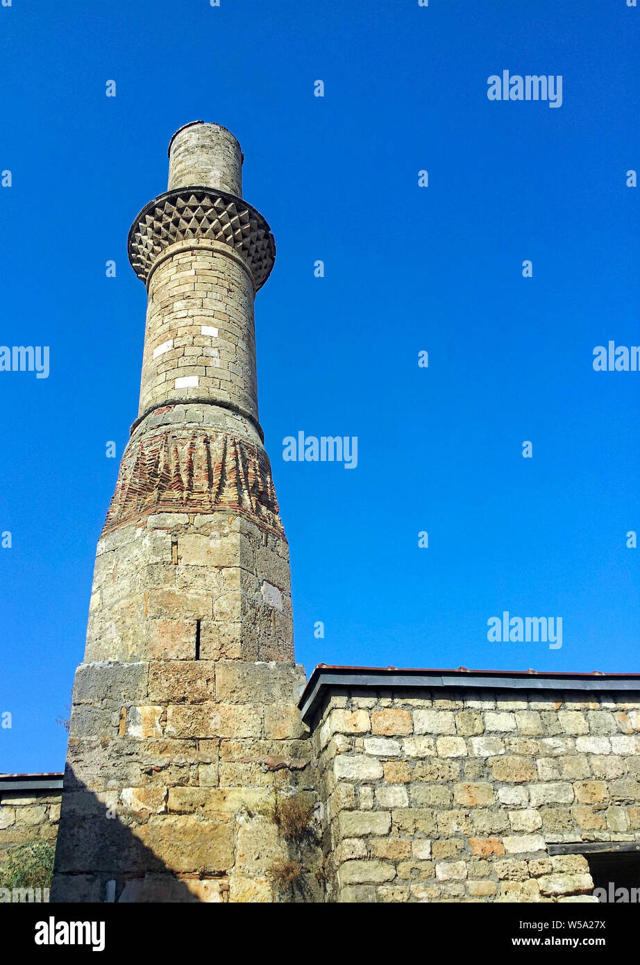 Broken Minaret Mosque or Kesik Minare Cami in Kaleici, located in Antalya, Turkey. Stock Photo