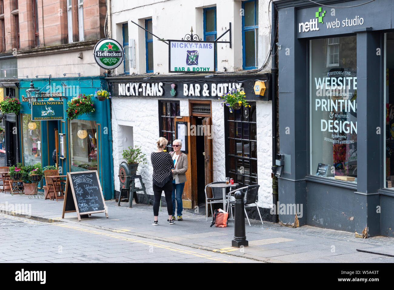 Nicky Tams Bar and Bothy on Baker Street, one of the oldest pubs in