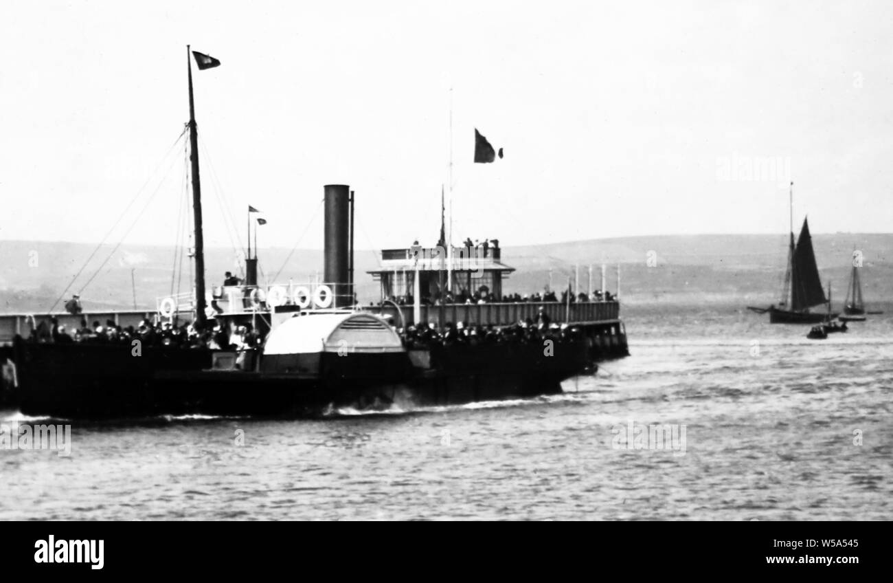 Paddle steamer, Weymouth Pier Stock Photo Alamy