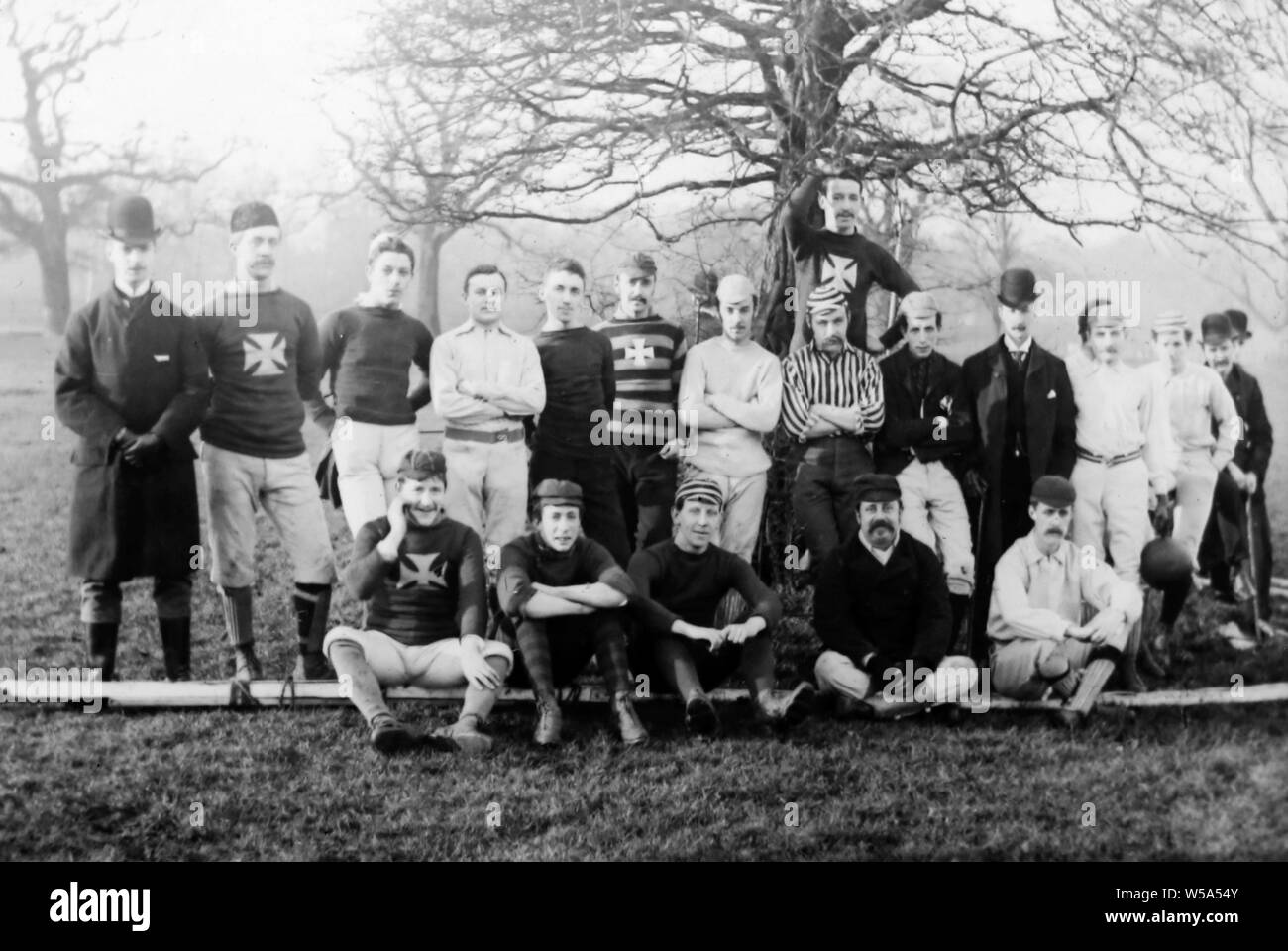 St Matthew Football Club, Denmark Hill, London in 1888 Stock Photo