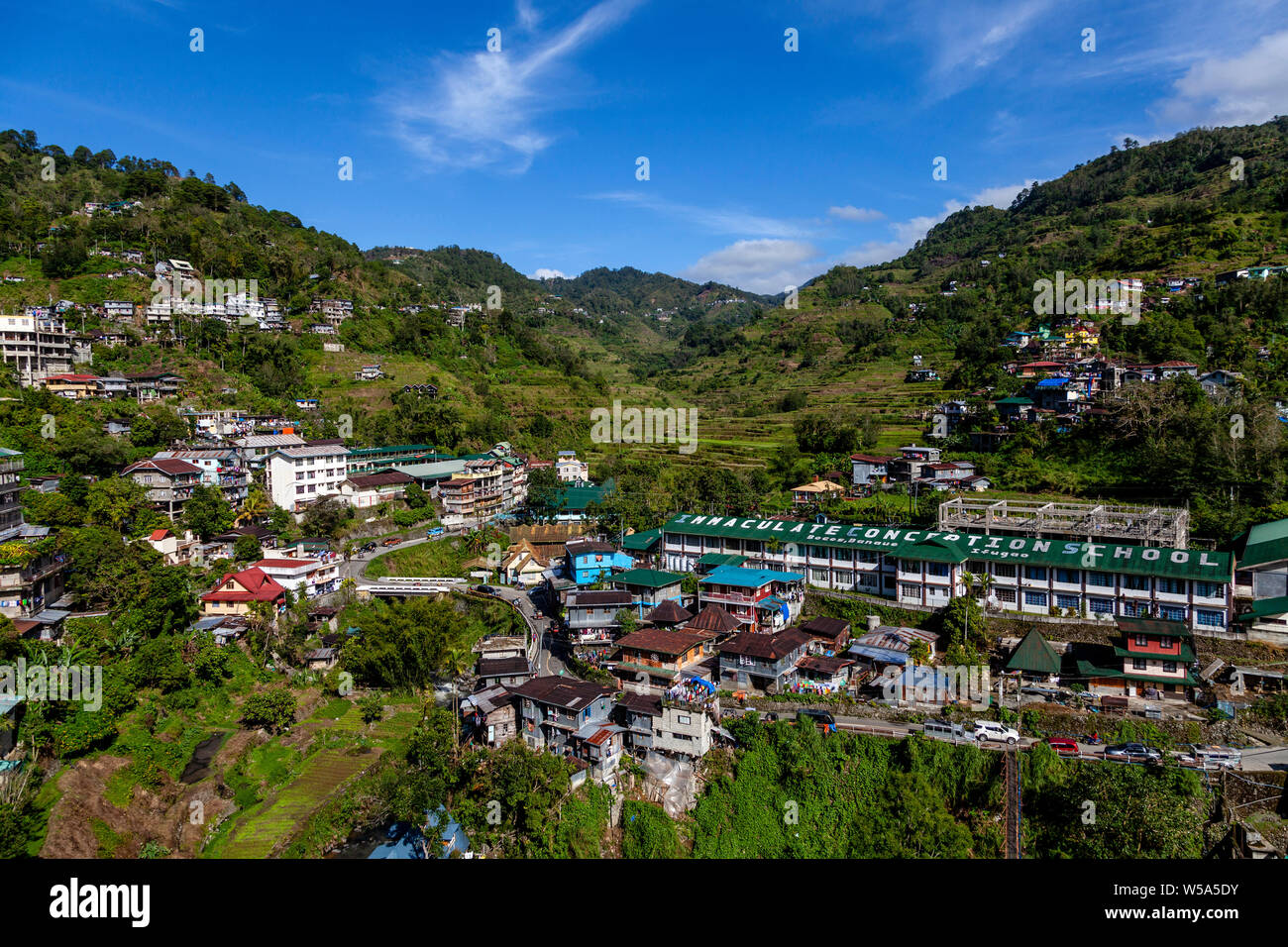 The Town Of Banaue, Luzon, The Philippines Stock Photo