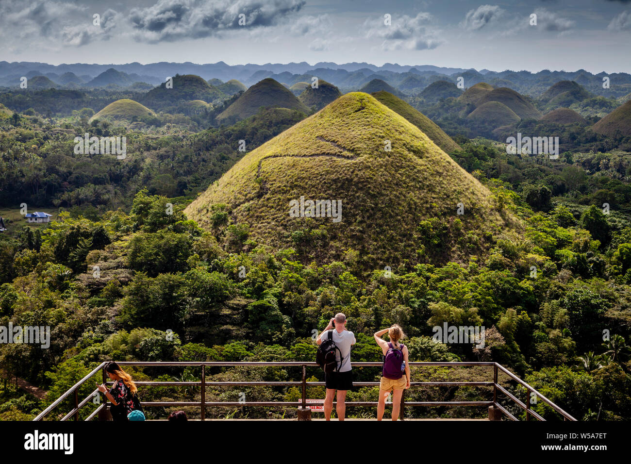 The Chocolate Hills Viewing Platform, Carmen, Bohol, The Philippines