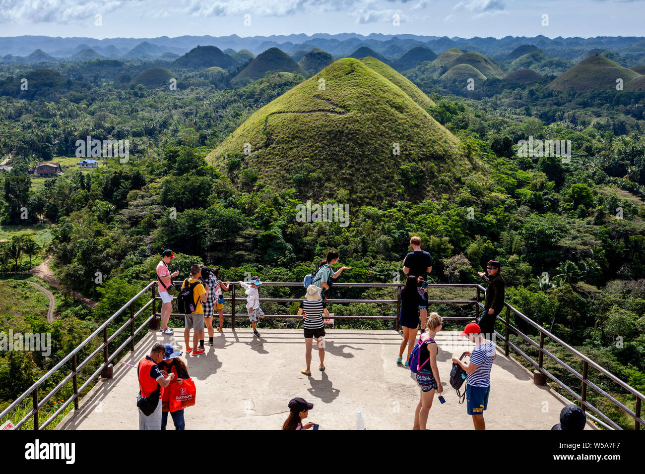 The Chocolate Hills Viewing Platform, Carmen, Bohol, The Philippines