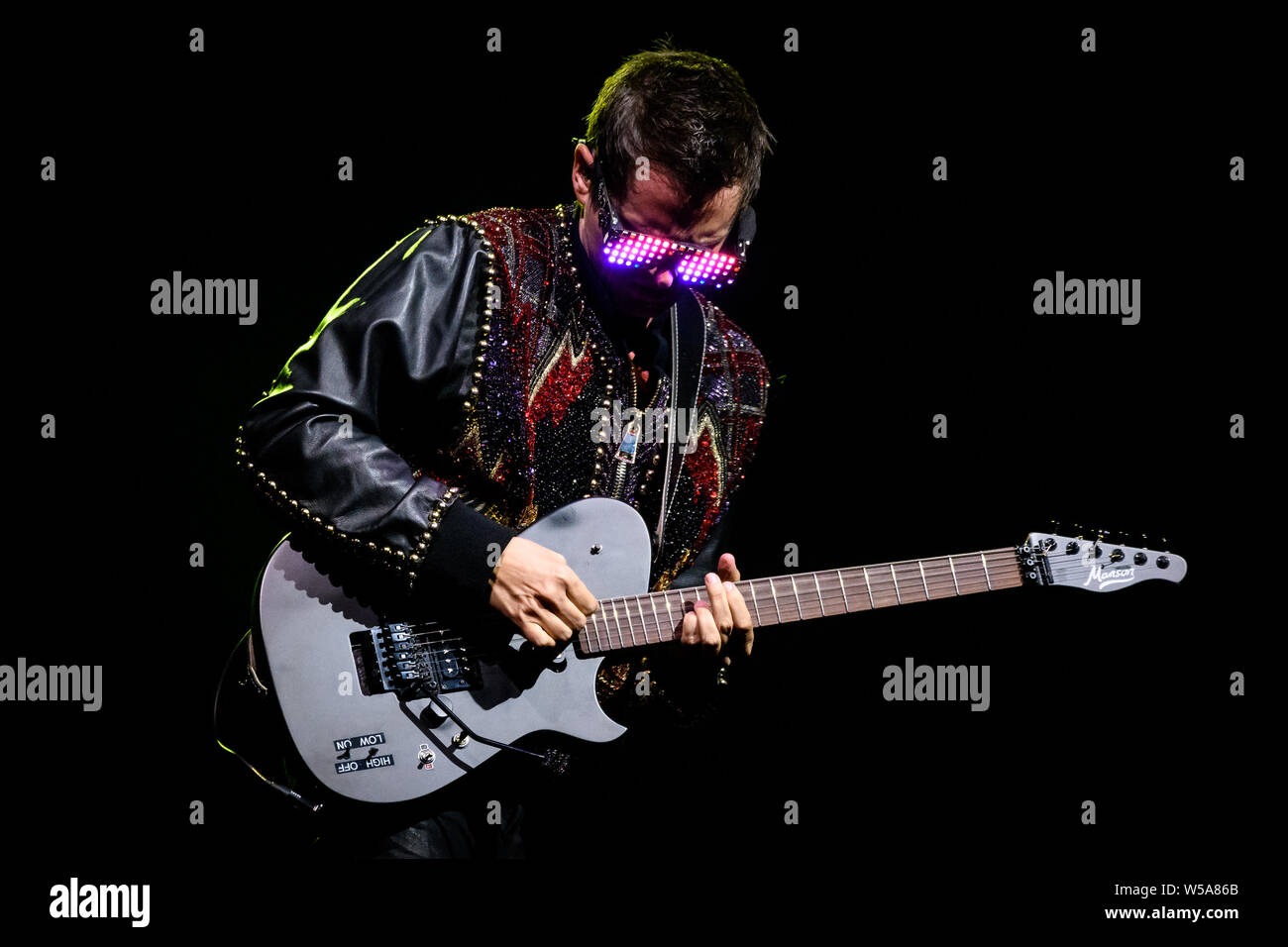 Toronto, Canada. 28th Mar, 2019. Matt Bellamy a lead singer of the Muse Rock Band performed a sold out show at the Scotiabank Arena in Toronto. Credit: SOPA Images Limited/Alamy Live News Stock Photo