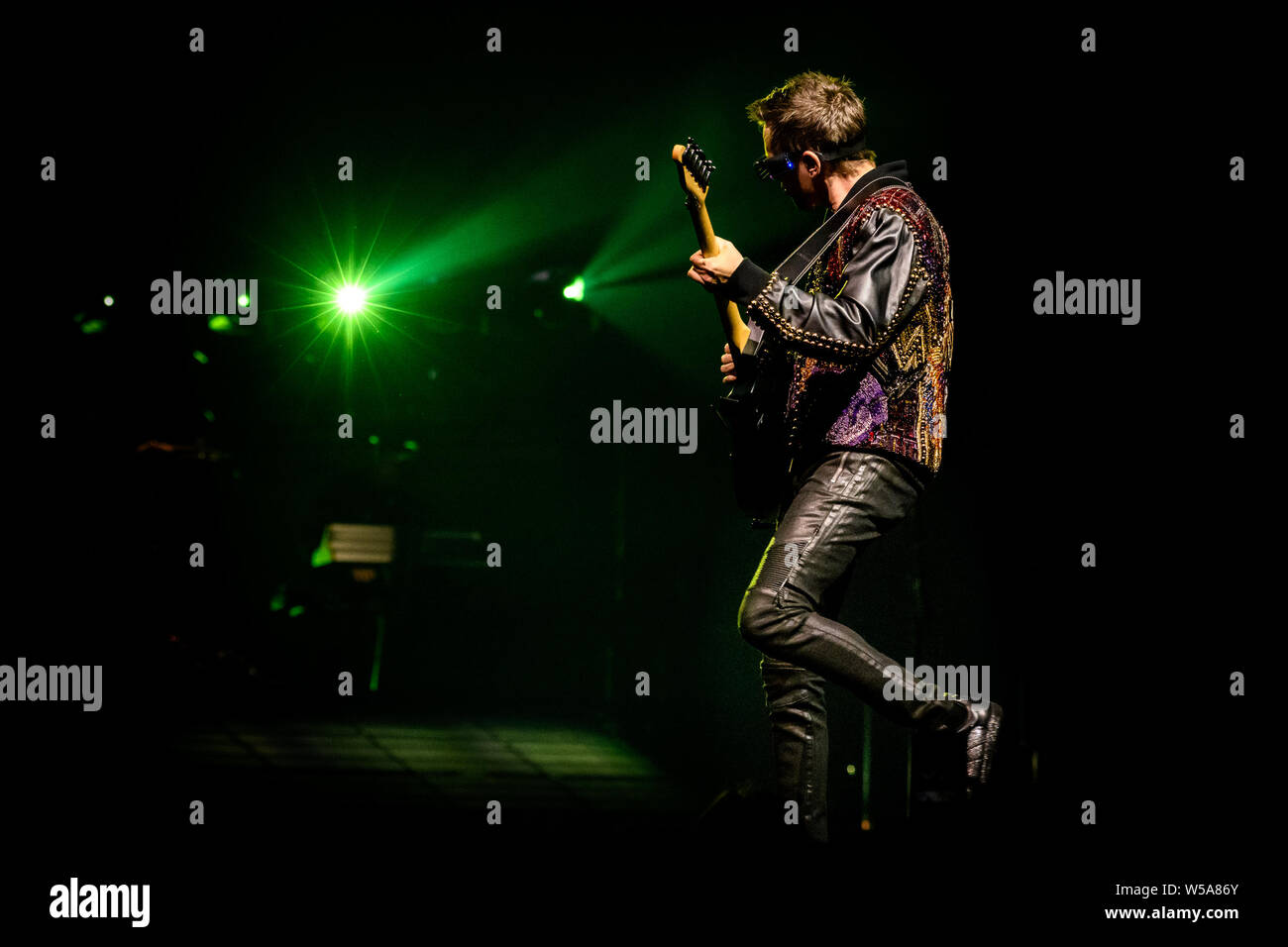 Toronto, Canada. 28th Mar, 2019. Matt Bellamy a lead singer of the Muse Rock Band performed a sold out show at the Scotiabank Arena in Toronto. Credit: SOPA Images Limited/Alamy Live News Stock Photo