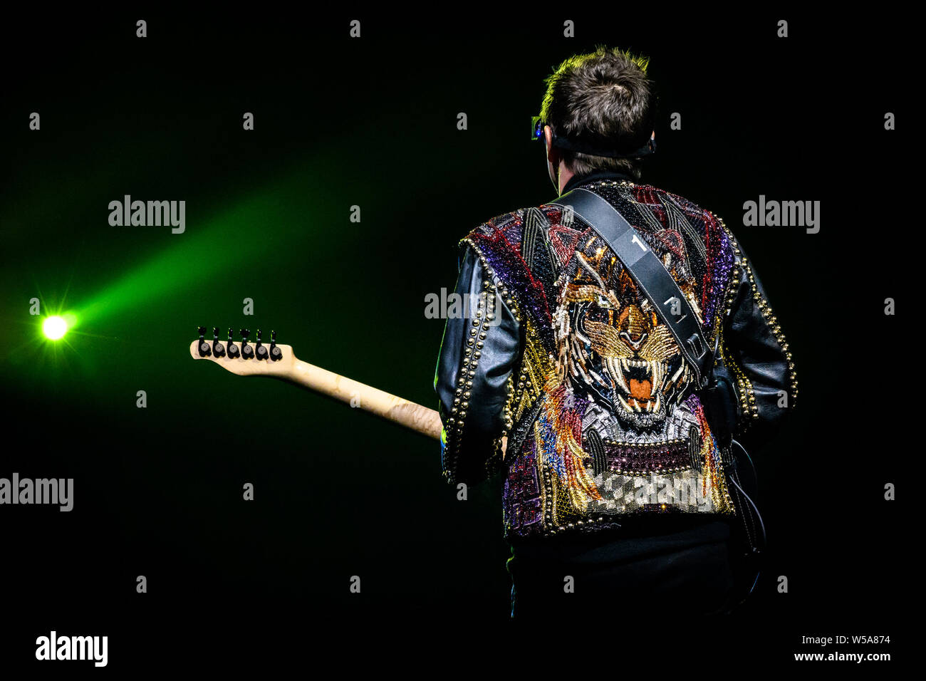 Toronto, Canada. 28th Mar, 2019. Matt Bellamy a lead singer of the Muse Rock Band performed a sold out show at the Scotiabank Arena in Toronto. Credit: SOPA Images Limited/Alamy Live News Stock Photo