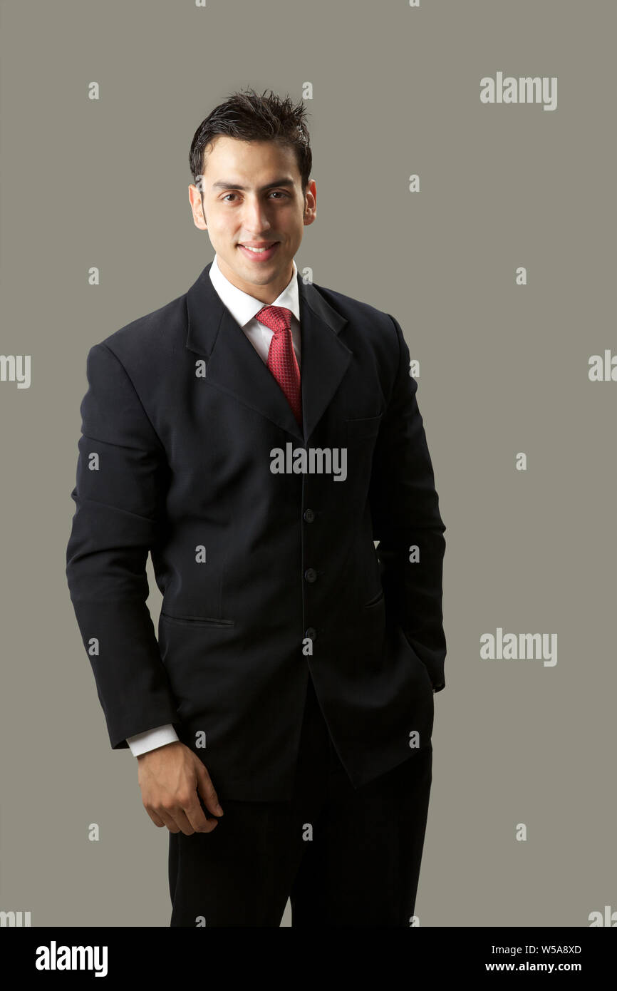 Portrait of a businessman smiling Stock Photo