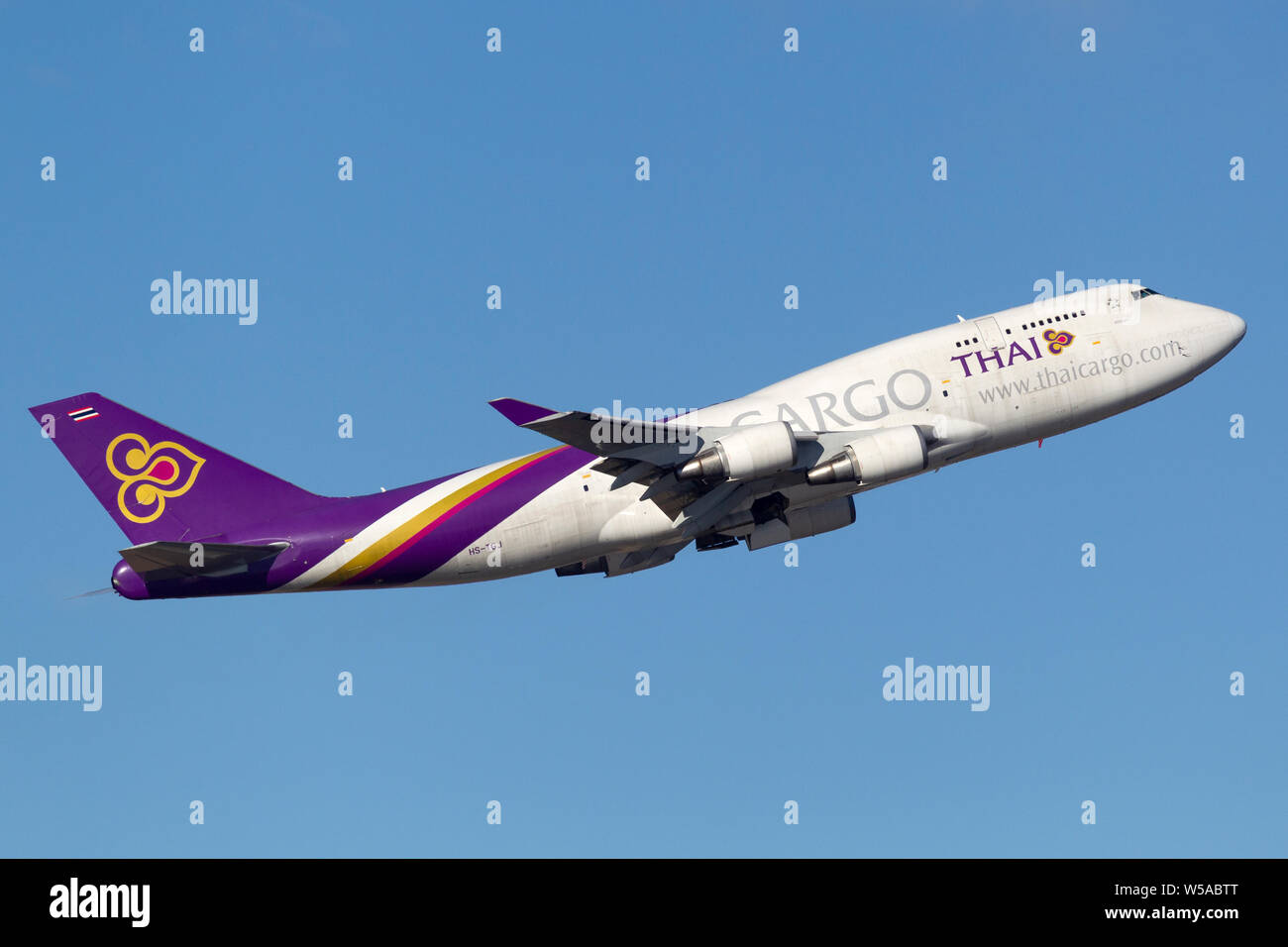 Thai Cargo Airways International Boeing 747 cargo aircraft departing