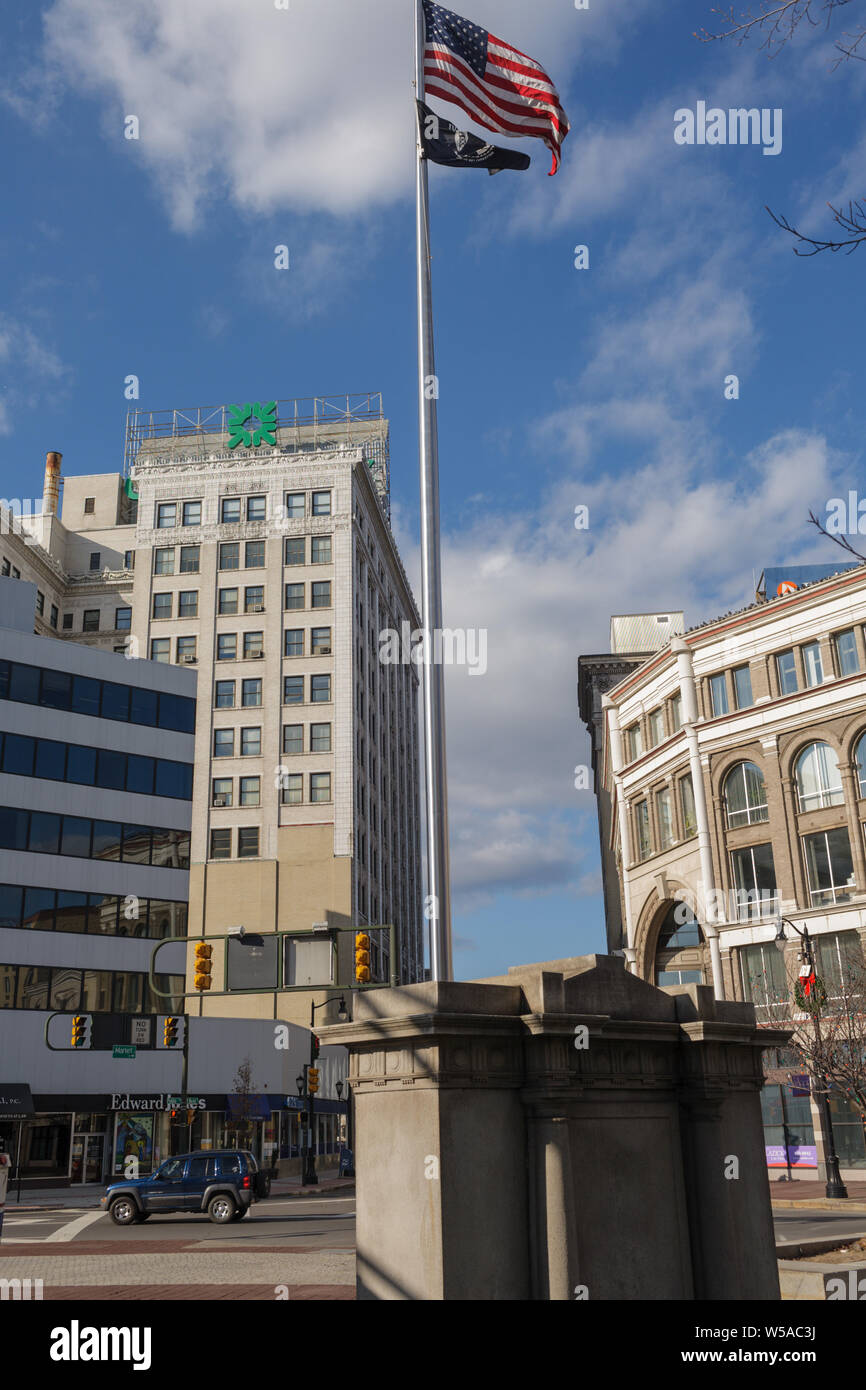 Downtown Wilkes Barre, Pennsylvania Stock Photo