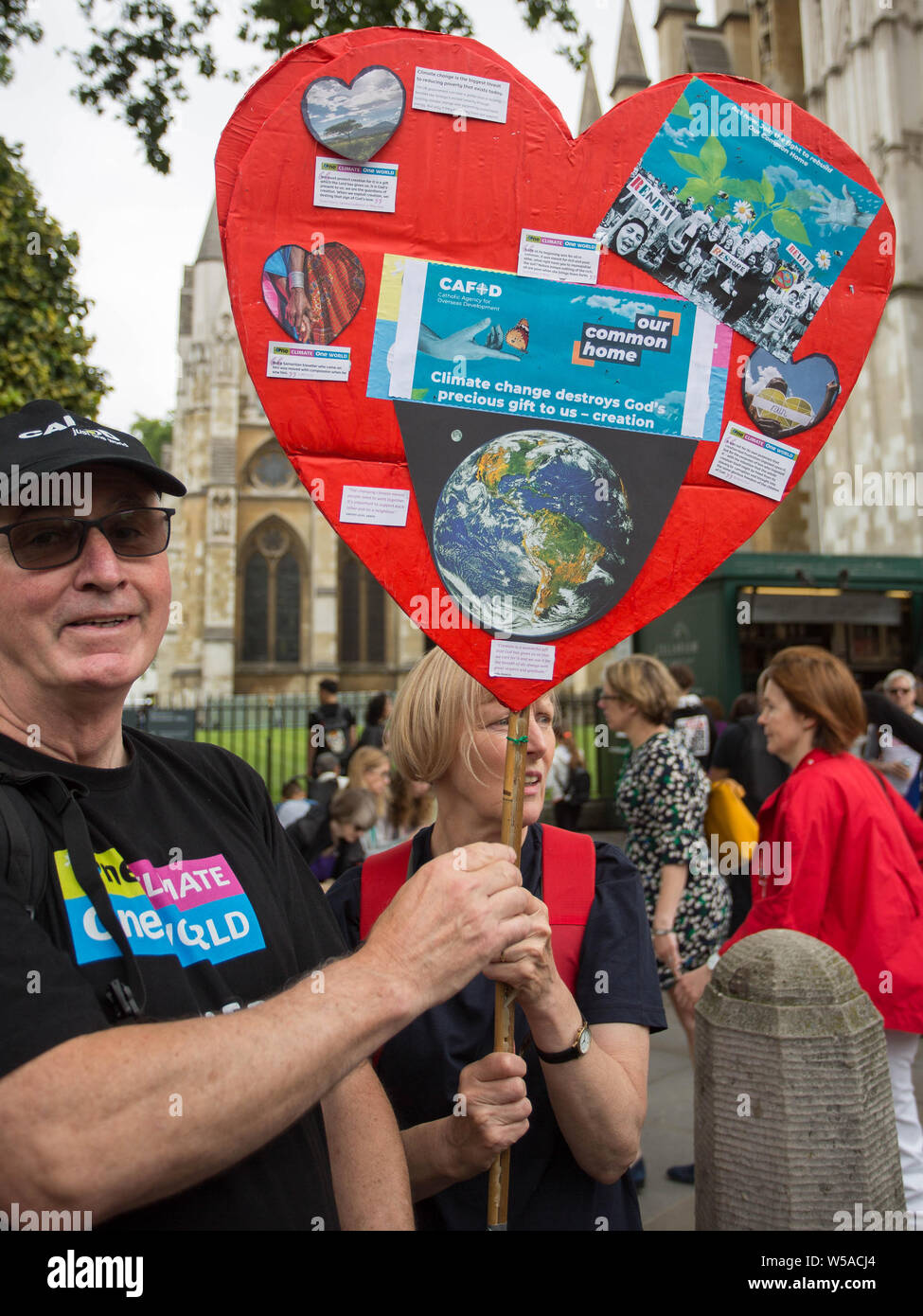 Time is Now mass lobby sees climate campaigners converge on Westminster calling for the government to address environmental issues including plastic pollution, air pollution and damage to natural habitats. Featuring: Atmosphere, View Where: London, United Kingdom When: 26 Jun 2019 Credit: Wheatley/WENN Stock Photo