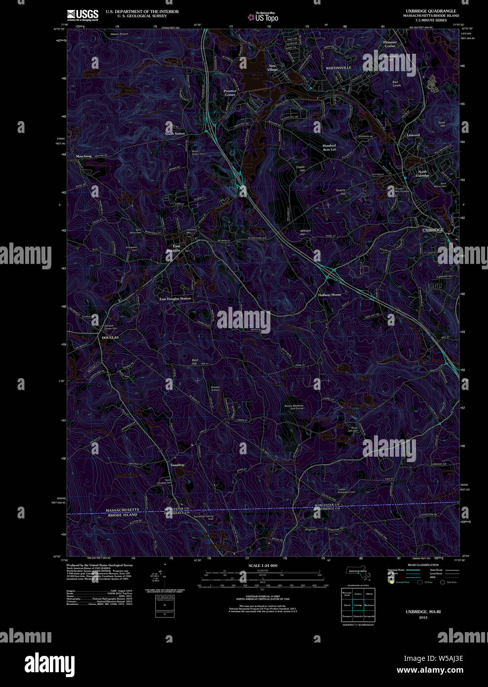 Map of uxbridge hires stock photography and images Alamy
