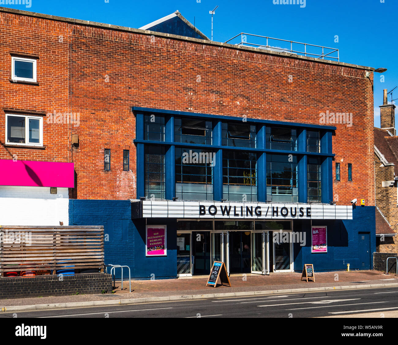 Bowling House Norwich - Bowling Alley, Bar & Restaurant in Norwich City Centre Stock Photo