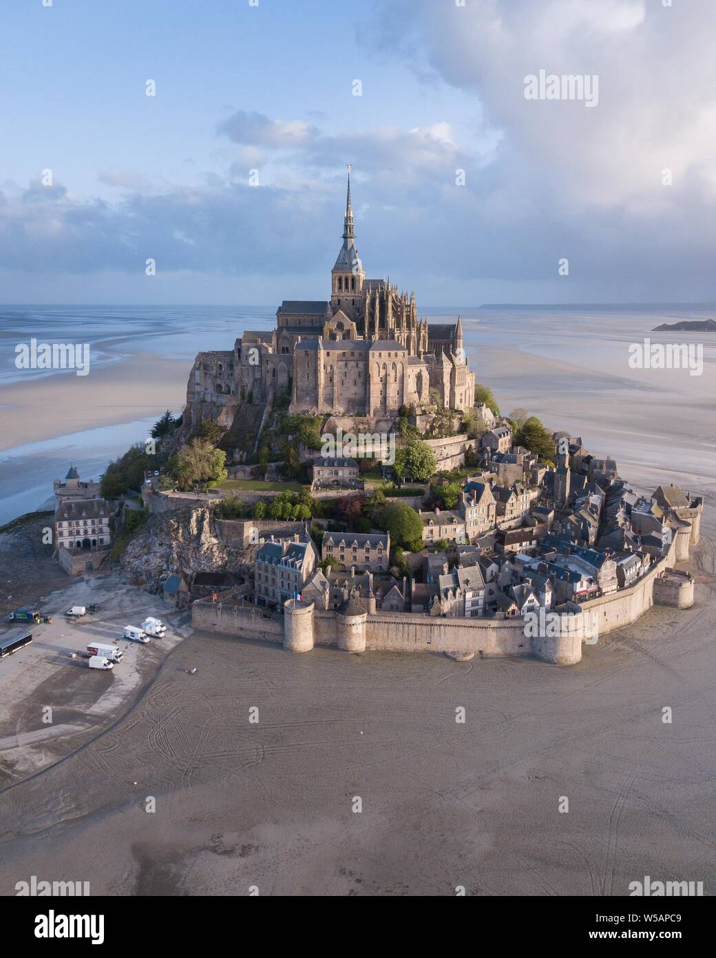 Mont St Michel Aerial High Resolution Stock Photography and Images - Alamy