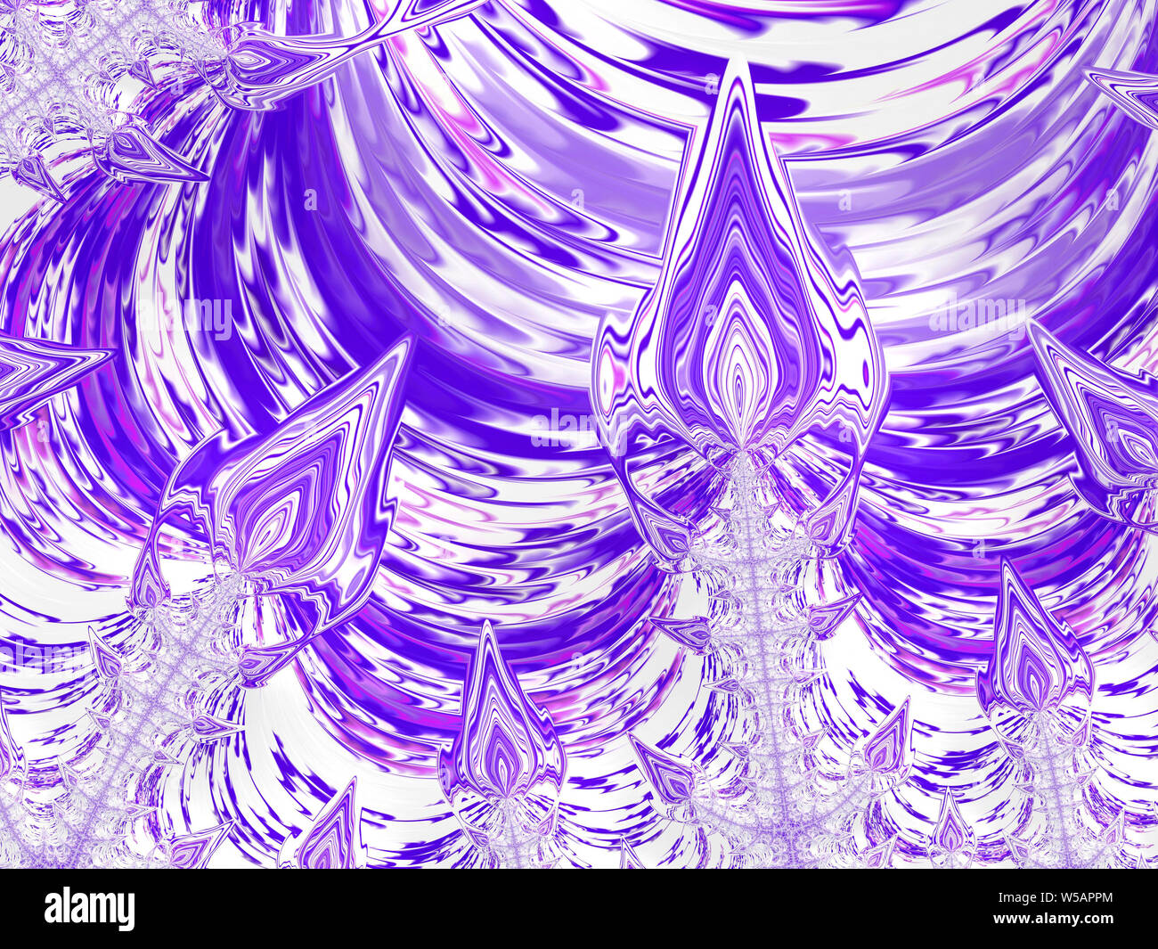 Purple fractal image Stock Photo