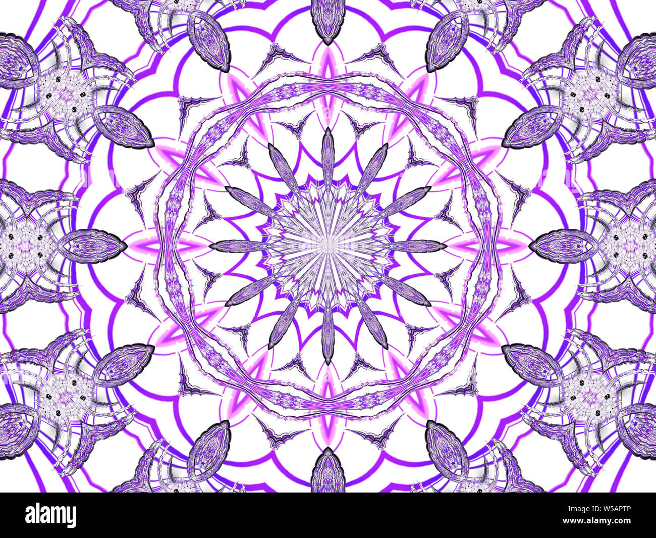 Purple Kaleidoscope Stock Photo