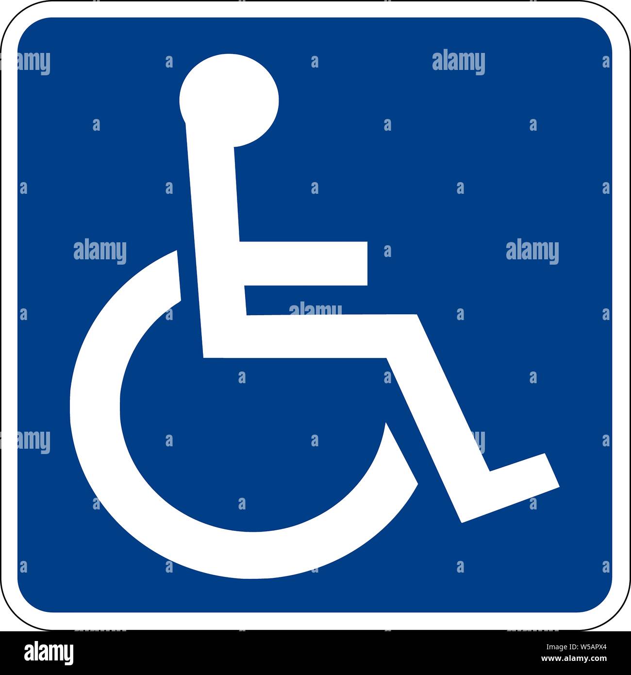 International sign, symbol suitable for the disabled, accessibility for
