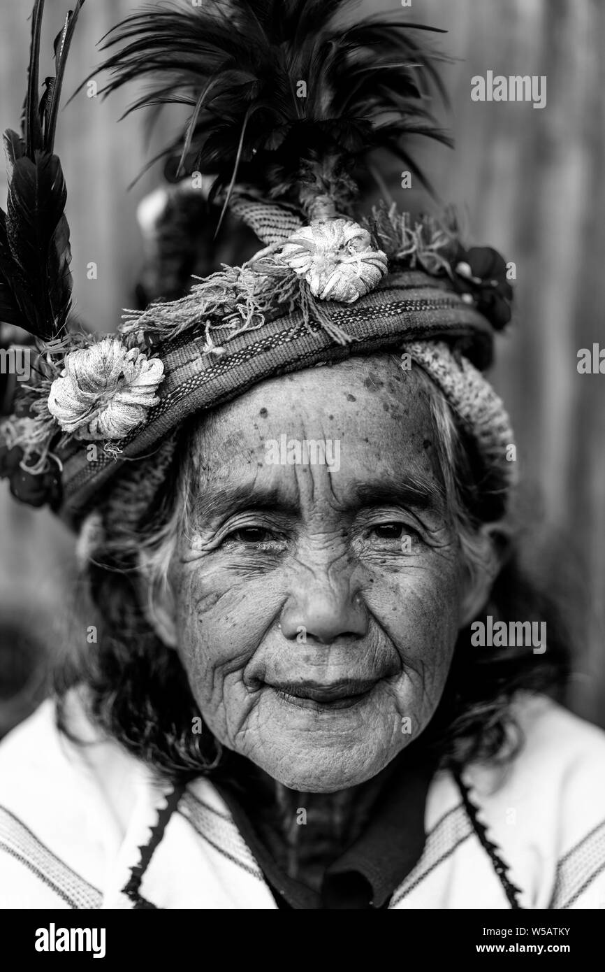 A Portrait Of An Ifugao Tribal Woman, Banaue, Luzon, The Philippines ...