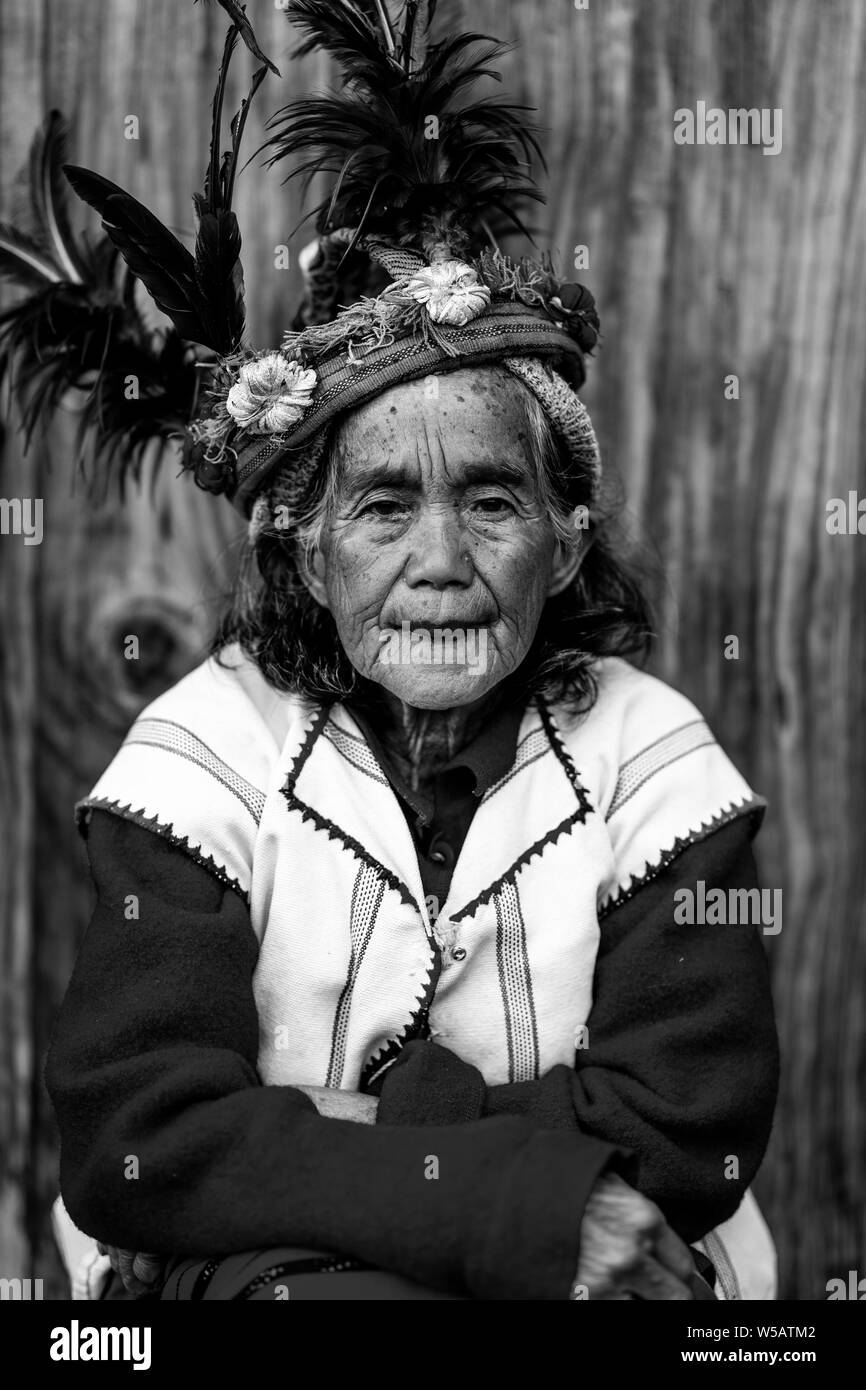 A Portrait Of An Ifugao Tribal Woman, Banaue, Luzon, The Philippines ...