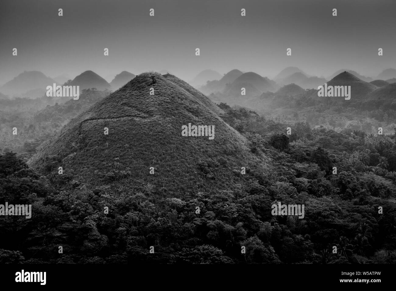 Bohol chocolate hills Black and White Stock Photos & Images Alamy