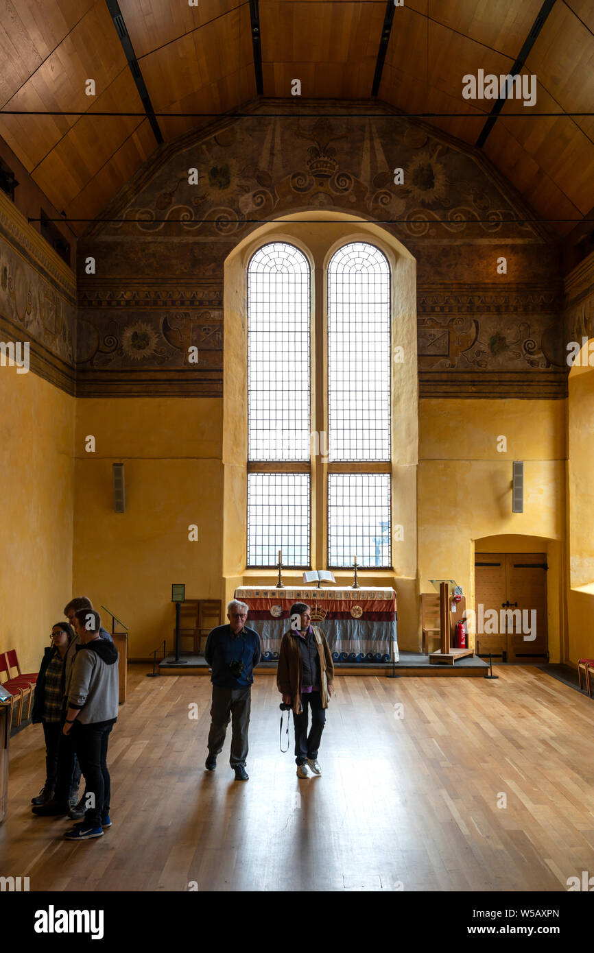 Interior of the Chapel Royal within Stirling Castle, Scotland, UK Stock Photo