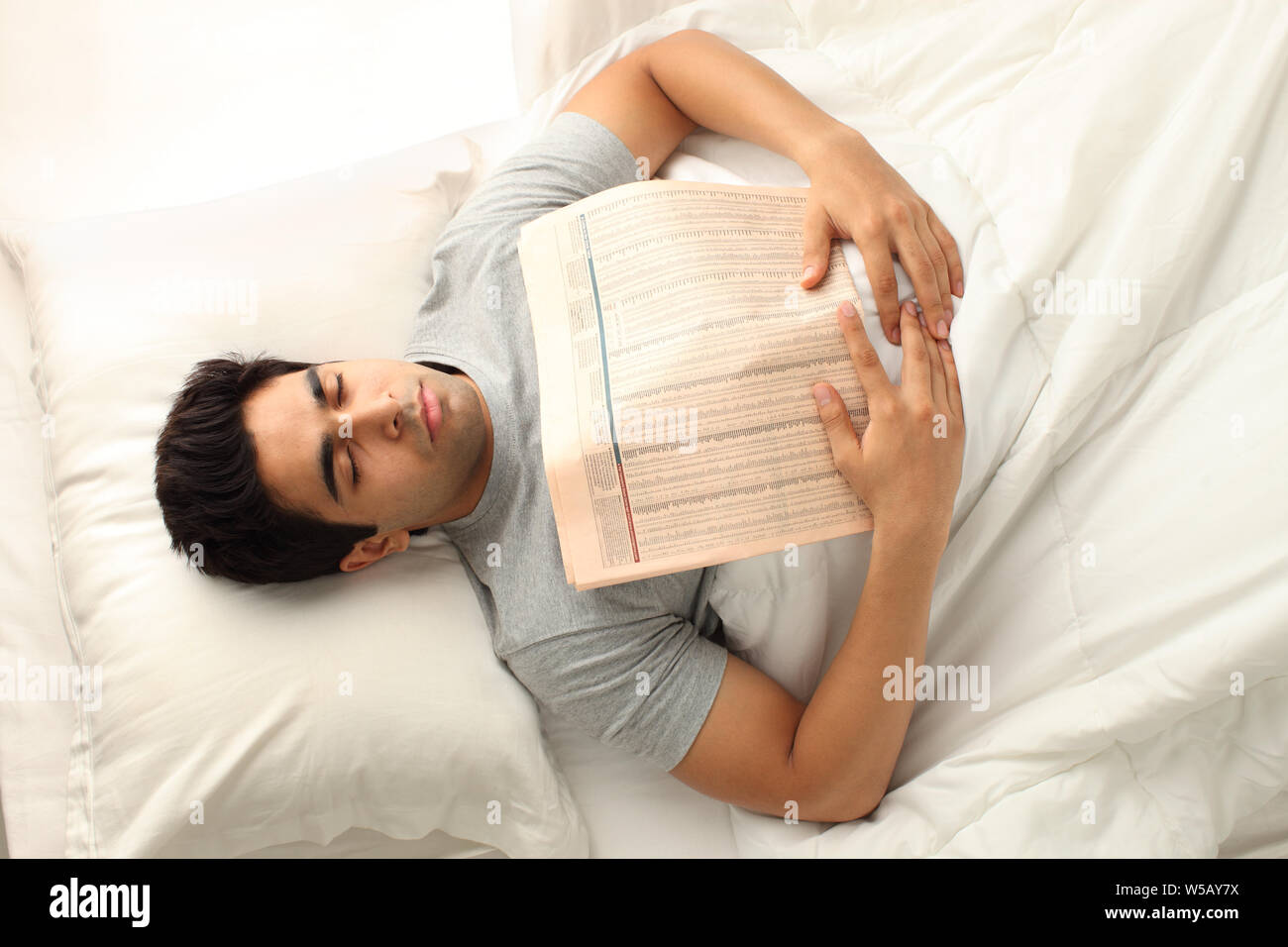 Man sleeping Stock Photo