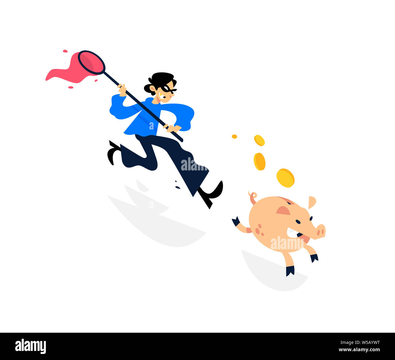 Running thief cartoon illustration hi-res stock photography and images - Alamy Running thief cartoon illustration hi-res stock photography and images - Alamy