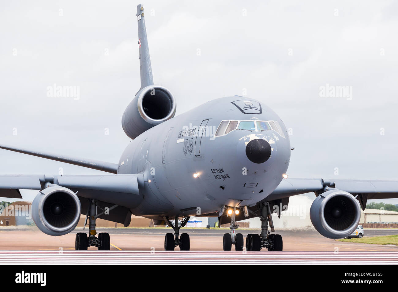 USAF KC-10A Extender captured at the 2019 Royal International Air Tattoo at RAF Fairford. Stock Photo