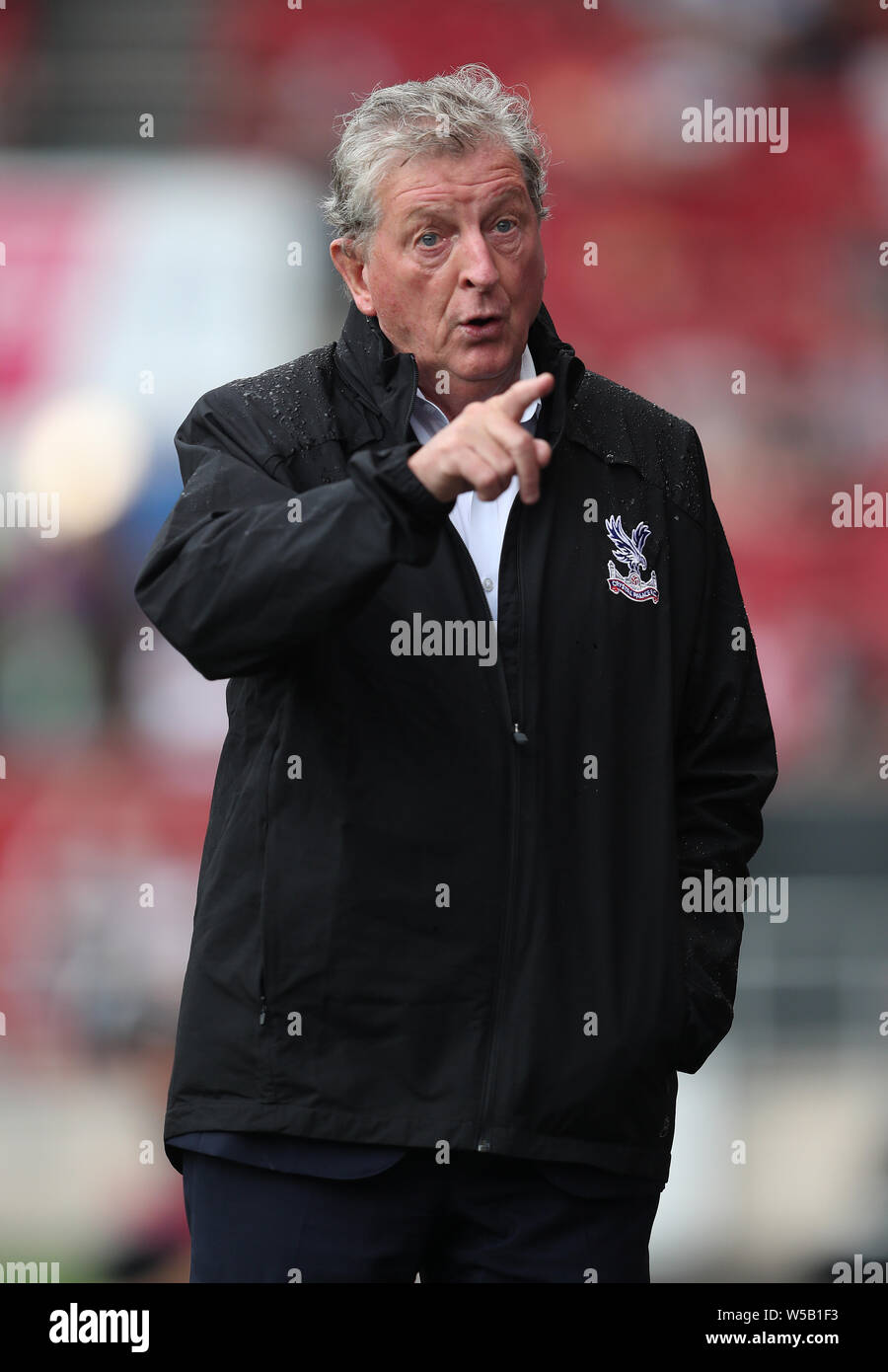Crystal Palace manager Roy Hodgson during the pre-season friendly match at Ashton Gate, Bristol. Stock Photo