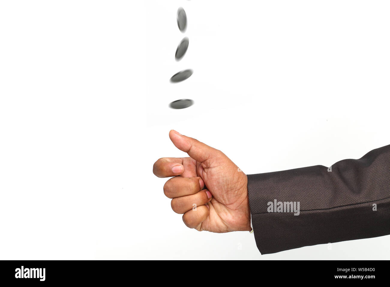 Man flipping coin hires stock photography and images Alamy