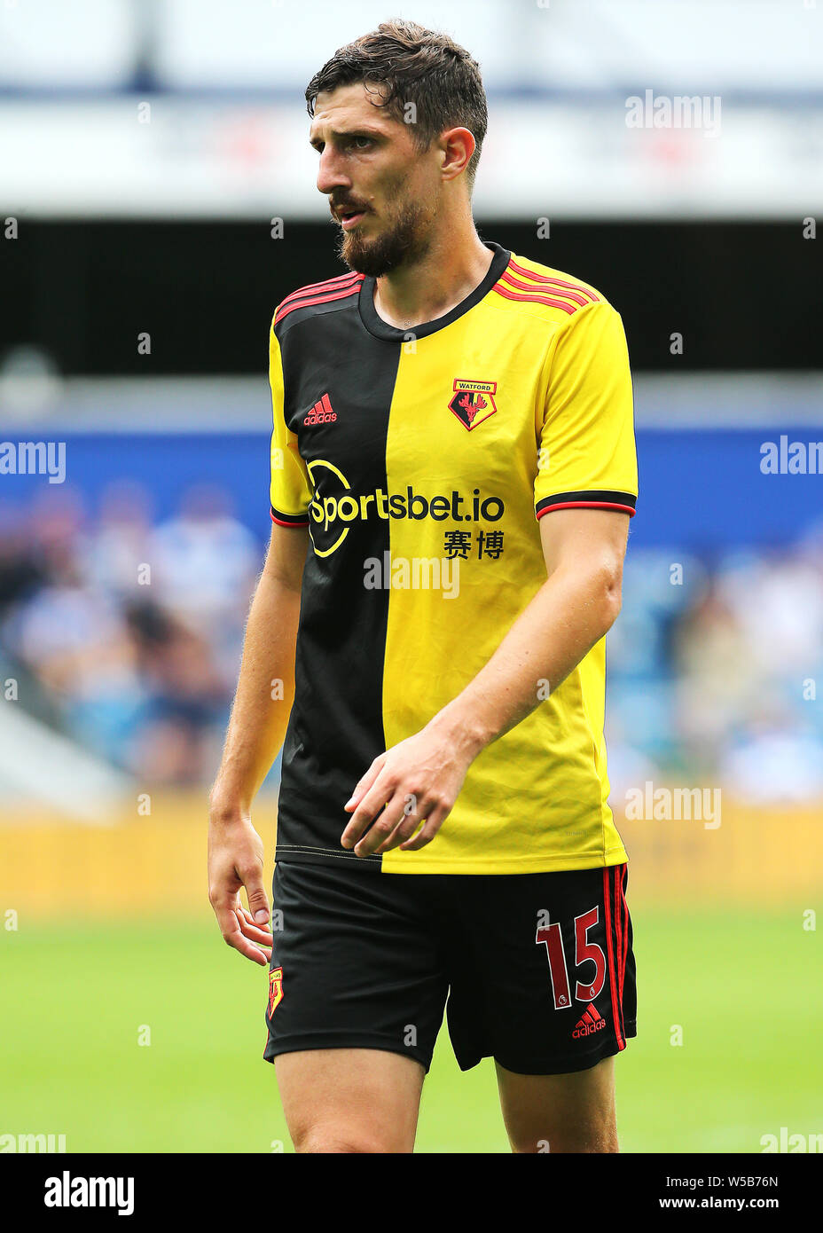 Watford's Craig Cathcart in action during the preseason friendly match