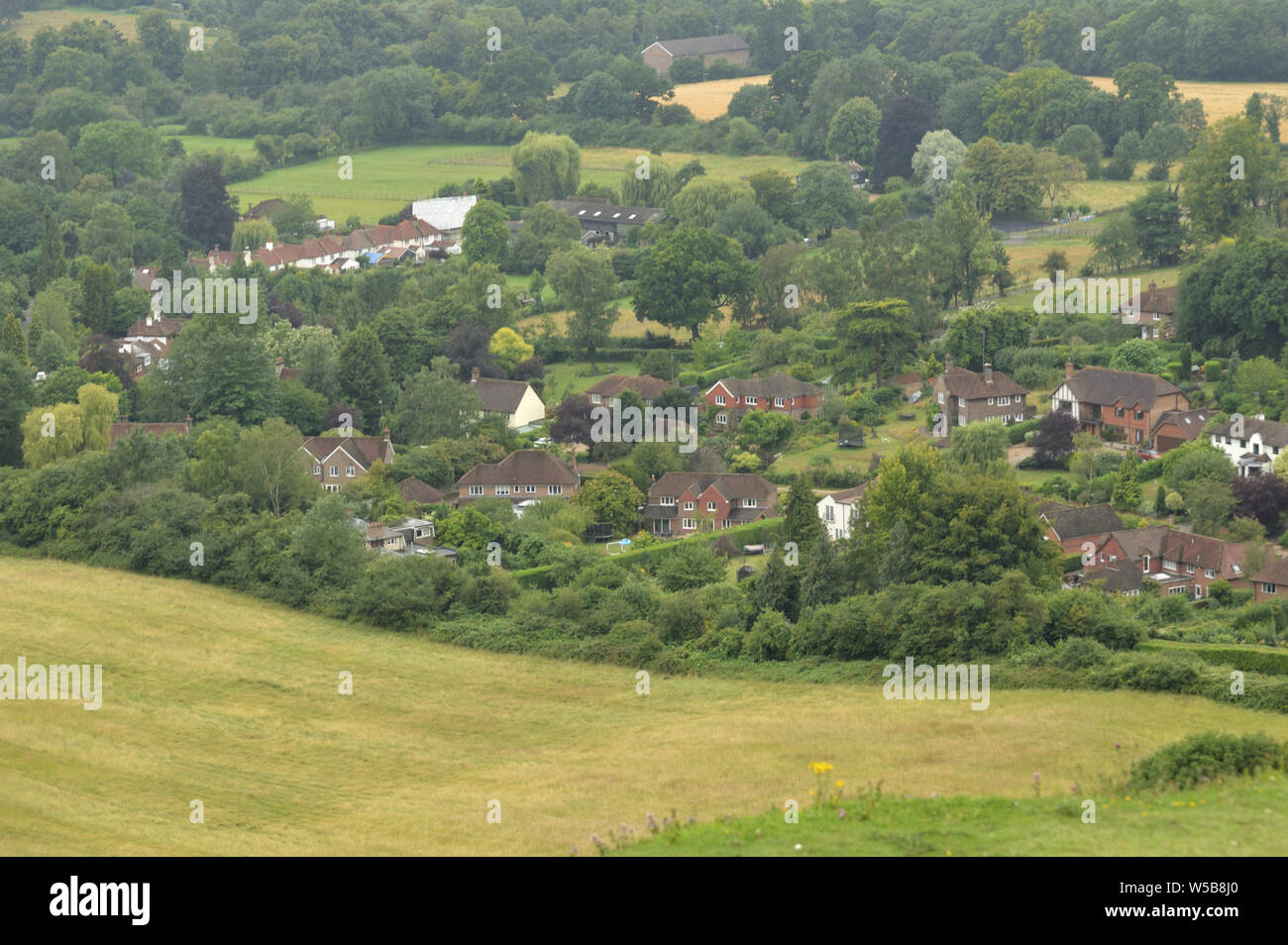 Reigate Range Views of Reigate from reigate hill Stock Photo - Alamy