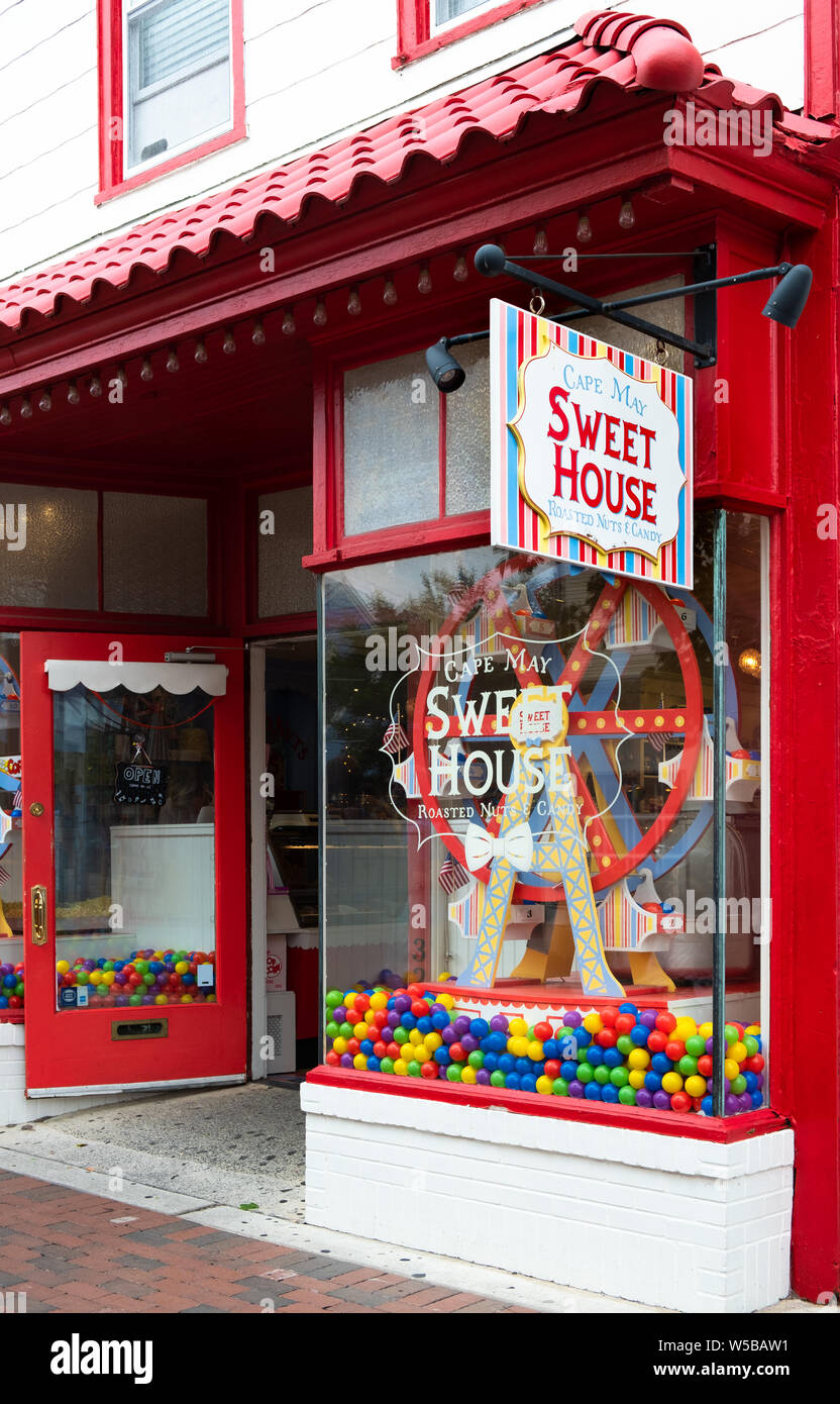 Victorian themed shops in the quaint Washington Street Mall in the