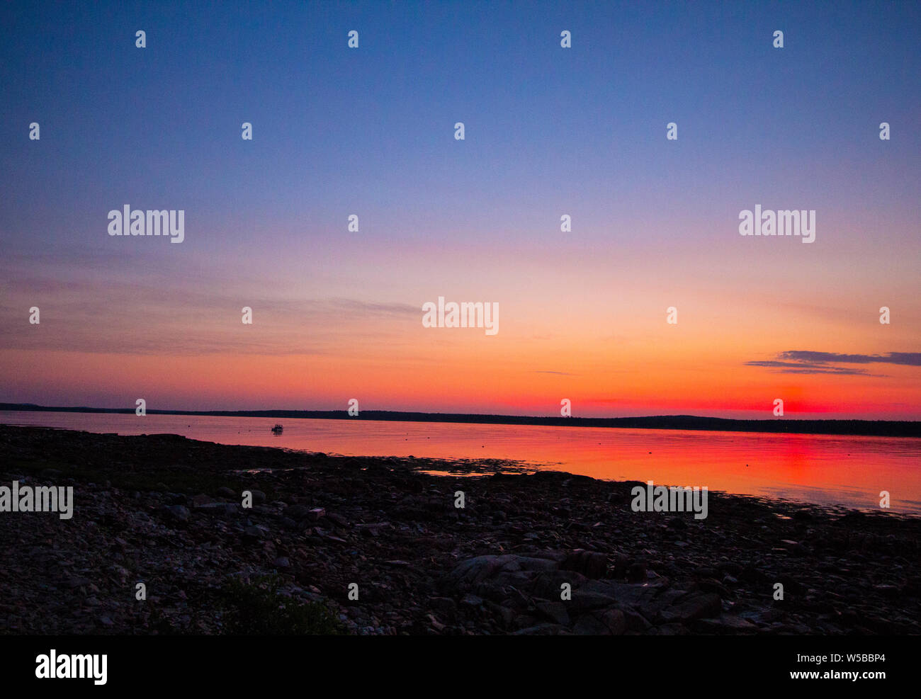 Sunrise, Gouldsboro Bay, Maine Stock Photo Alamy