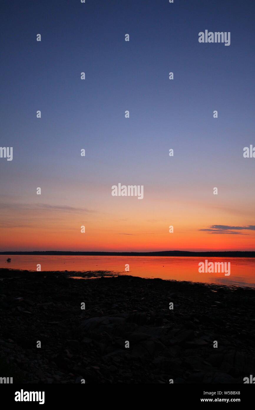 Sunrise, Gouldsboro Bay, Maine Stock Photo Alamy