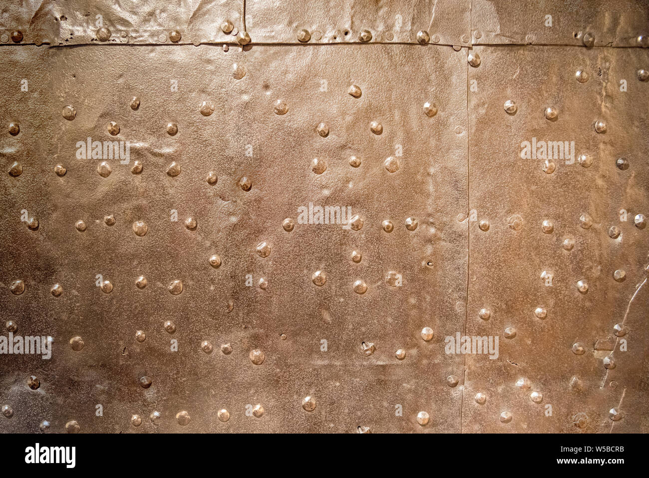 Metal rusty background with rivets Stock Photo - Alamy