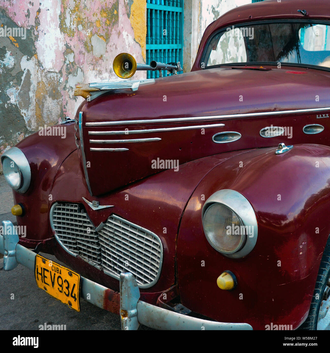 1940s Willys old-fashioned car in Havana, Cuba Stock Photo