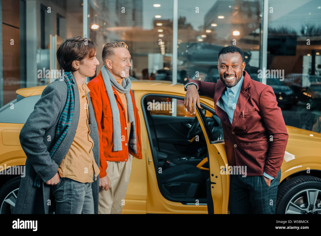 Positive happy 40s family hi-res stock photography and images - Alamy