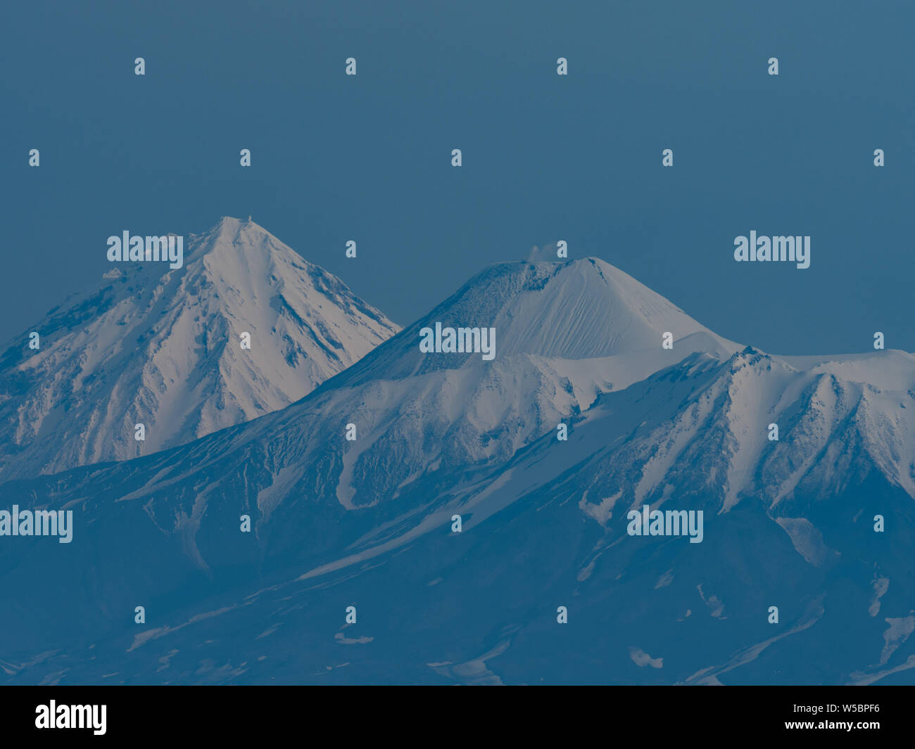 The Decade volcanos near Petrapavlovsk-Kamchatsky in Kamtchatka Russia Stock Photo