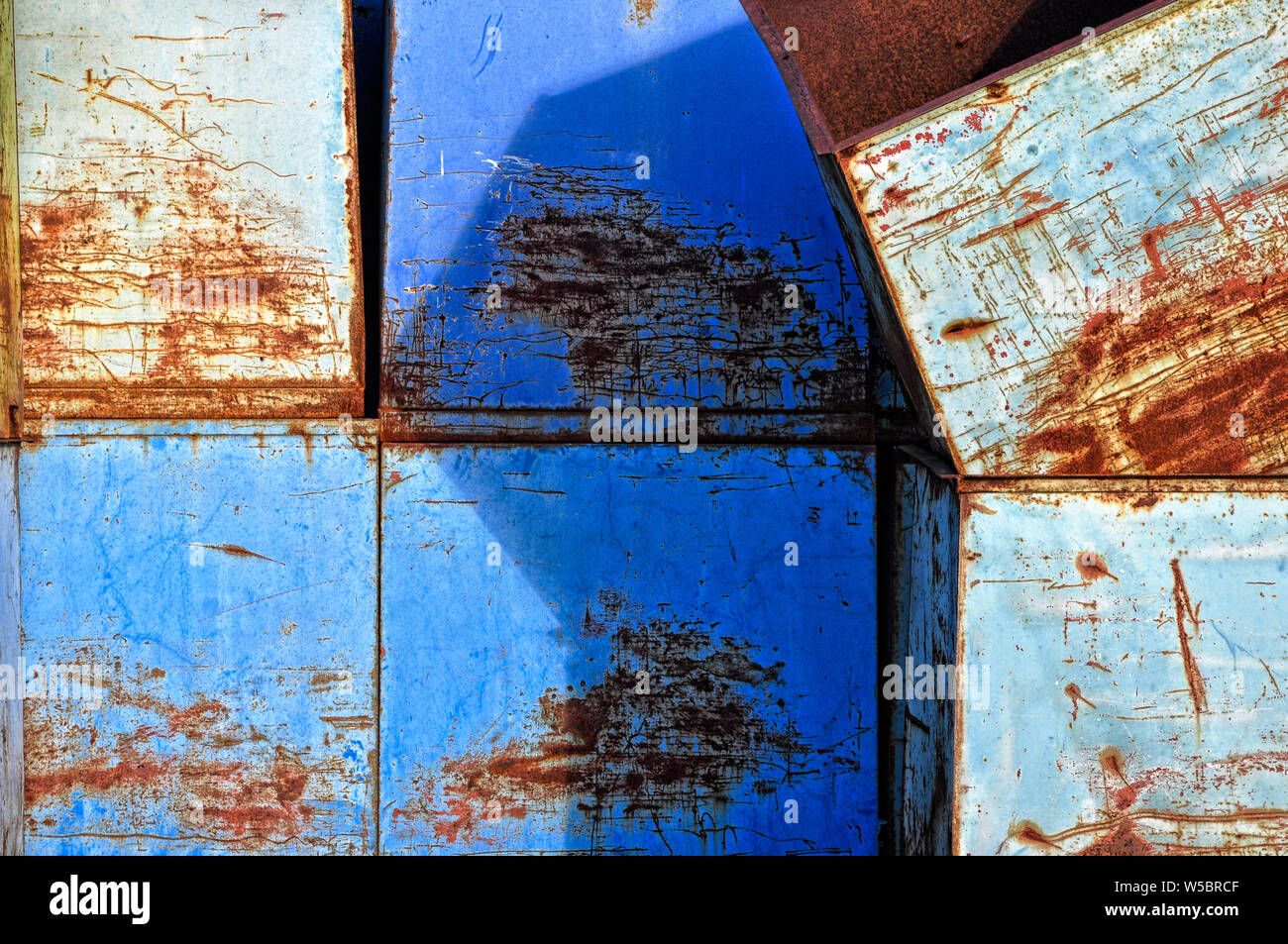 Rusty boxes on a farm in Central California Stock Photo - Alamy