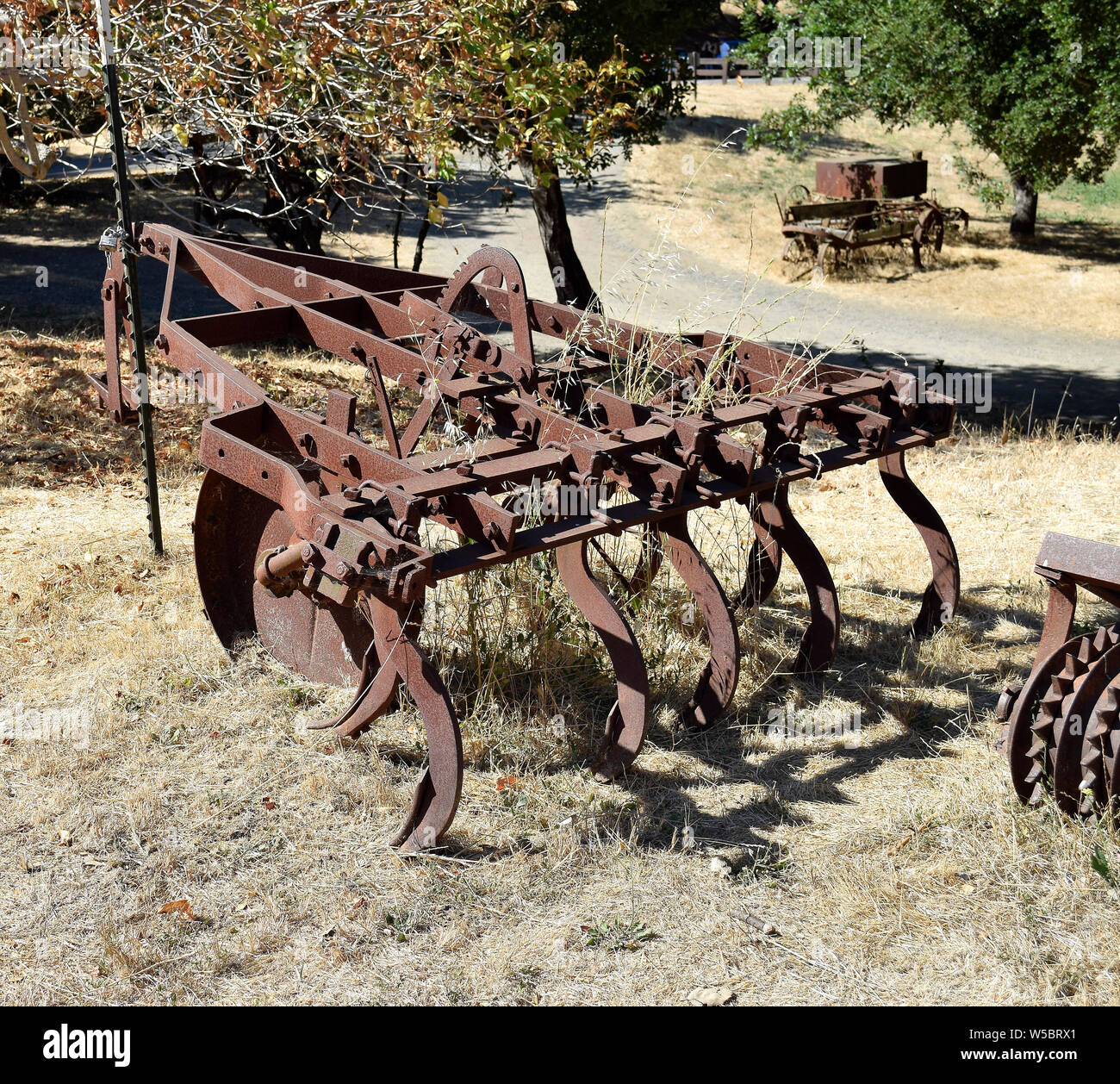 farming artifact in Garin East Bay Regional park, California Stock Photo